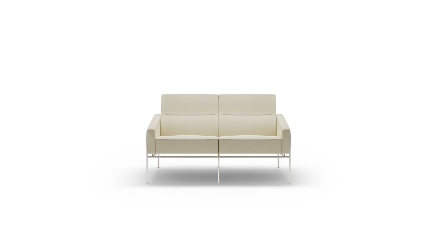 Arne Jacobsen Series 3300 2-Seater Sofa Loveseat 3302 Fritz Hansen Style in Canada and the USA - Front
