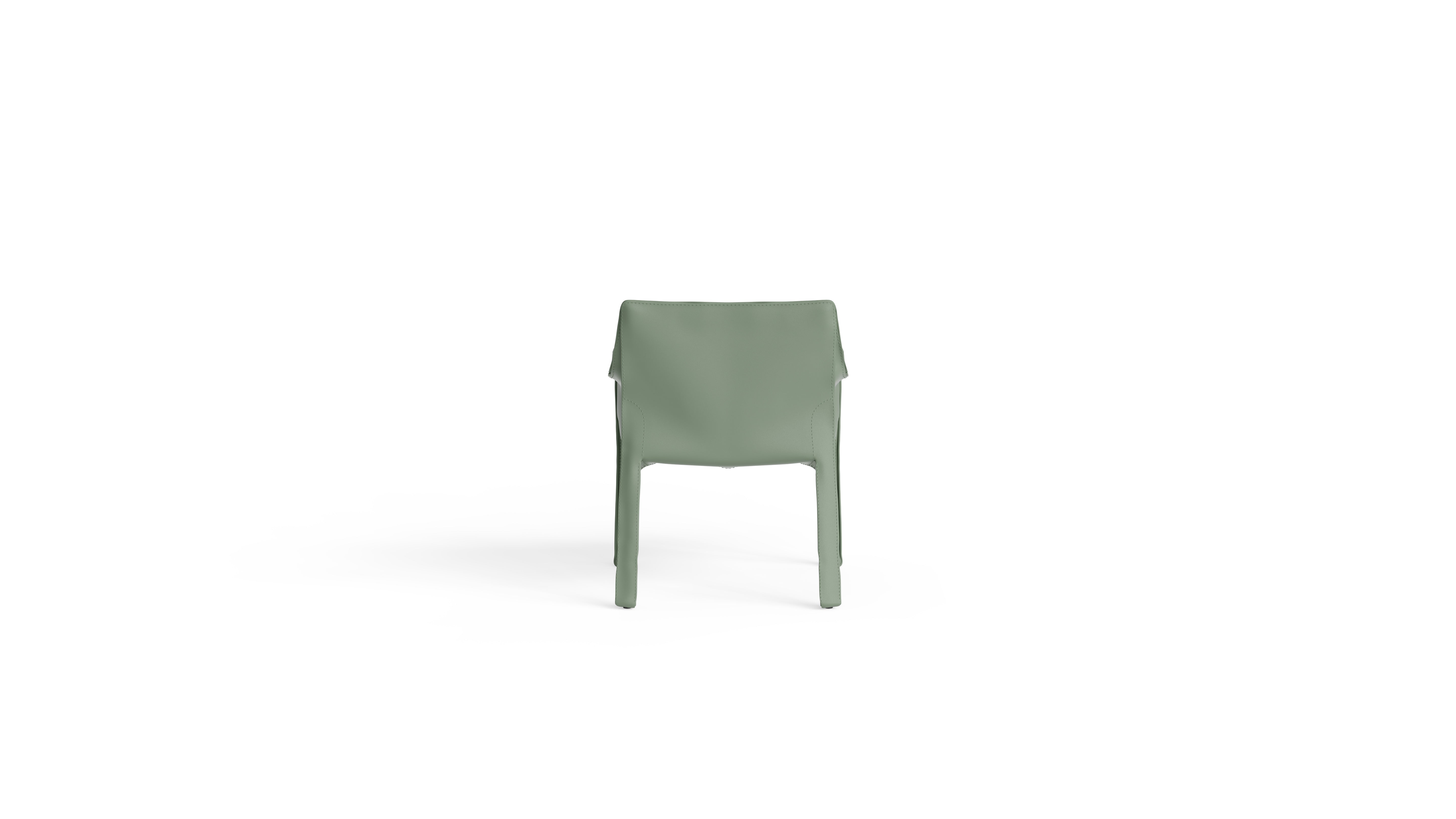 Cab 413 Cowhide Armchair 413 in Canada and the USA - Back