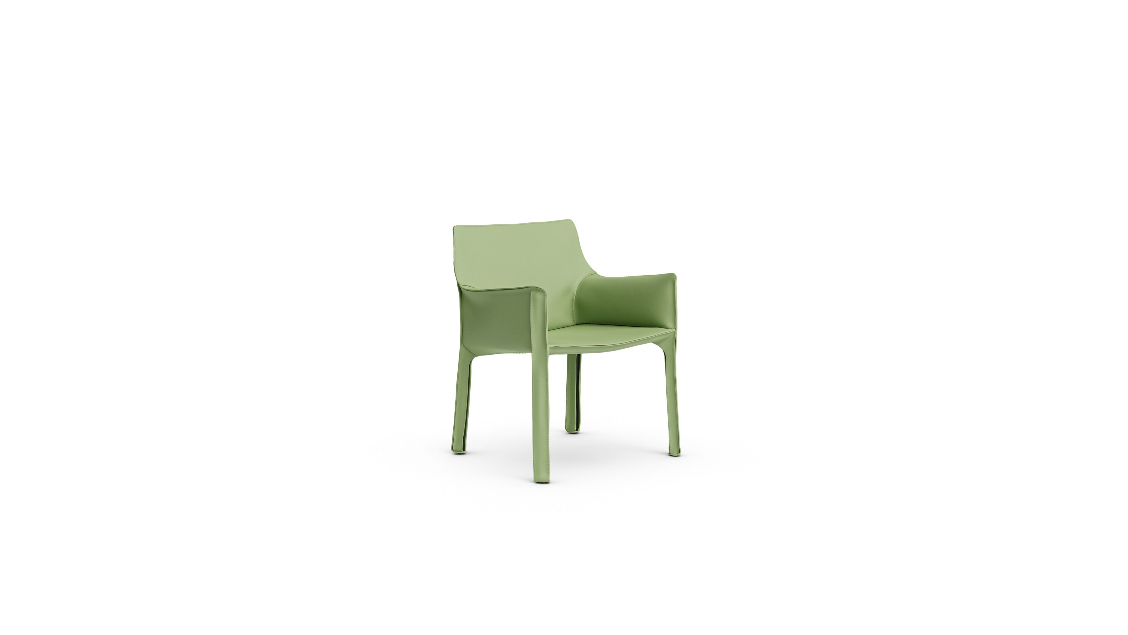 Cab 413 Cowhide Armchair 413 in Canada and the USA - Front Angle