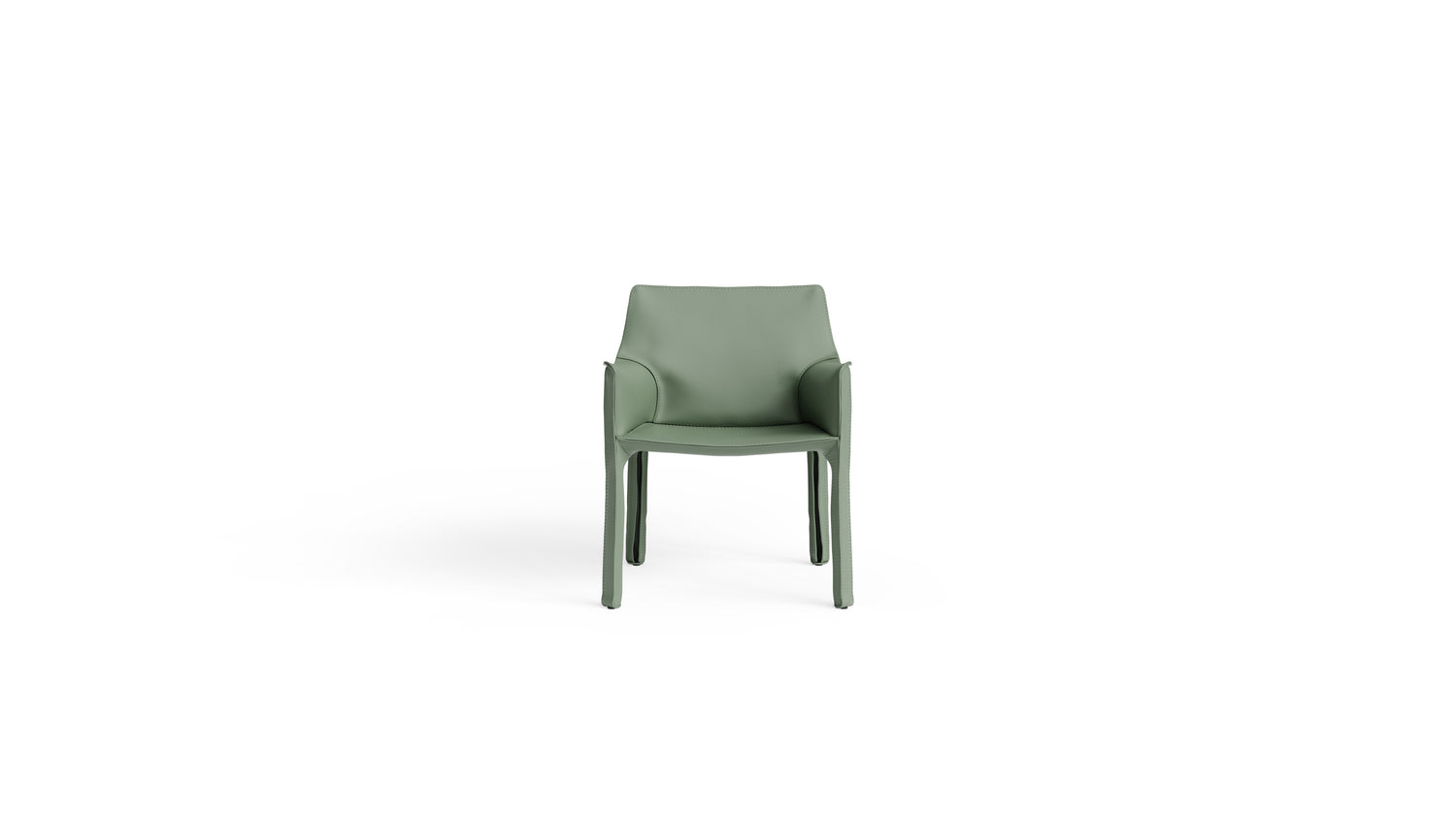 Cab 413 Cowhide Armchair 413 in Canada and the USA - Front