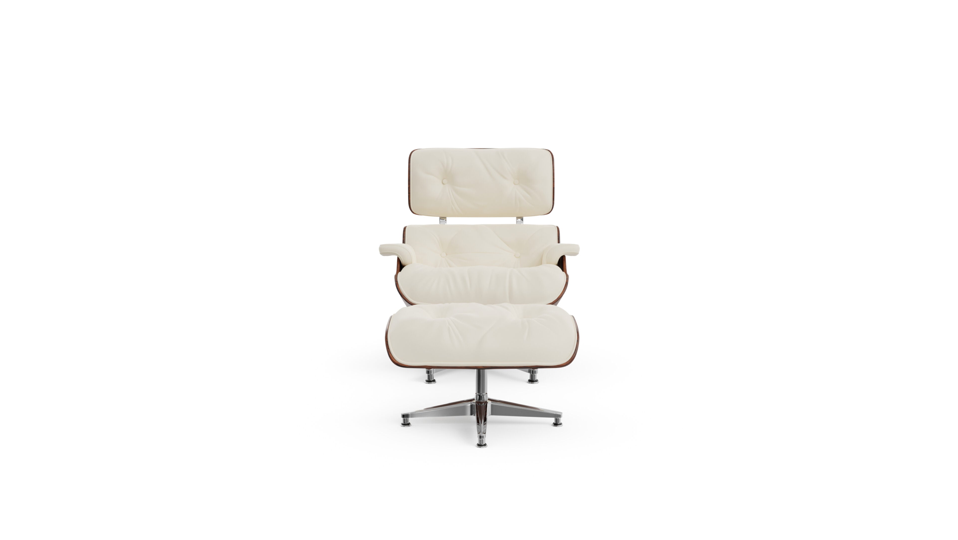 Charles and Ray Eames Lounge Chair and Ottoman in the USA and Canada - Front