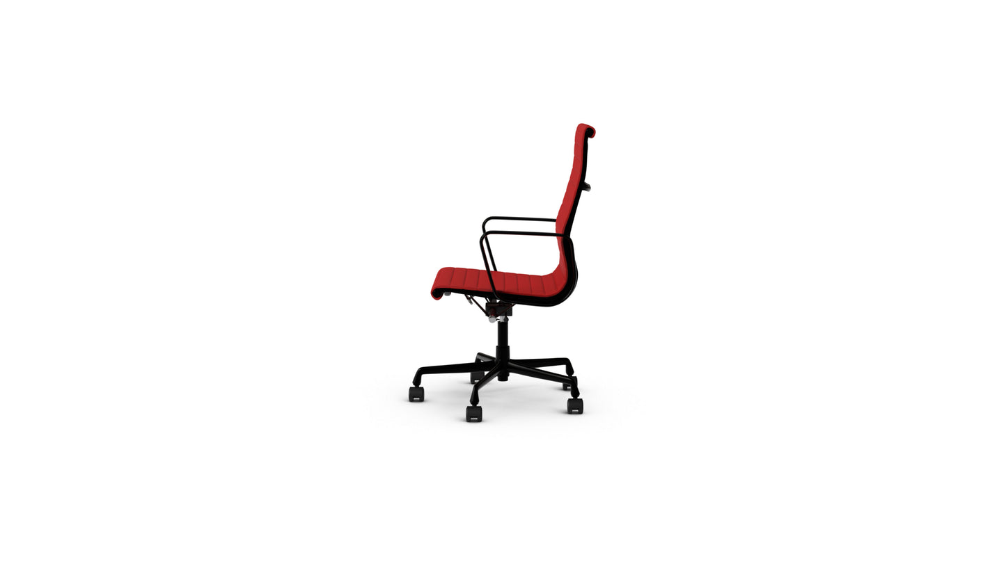 Eames Aluminum Group Executive Chair in the USA and Canada with Castors - Side