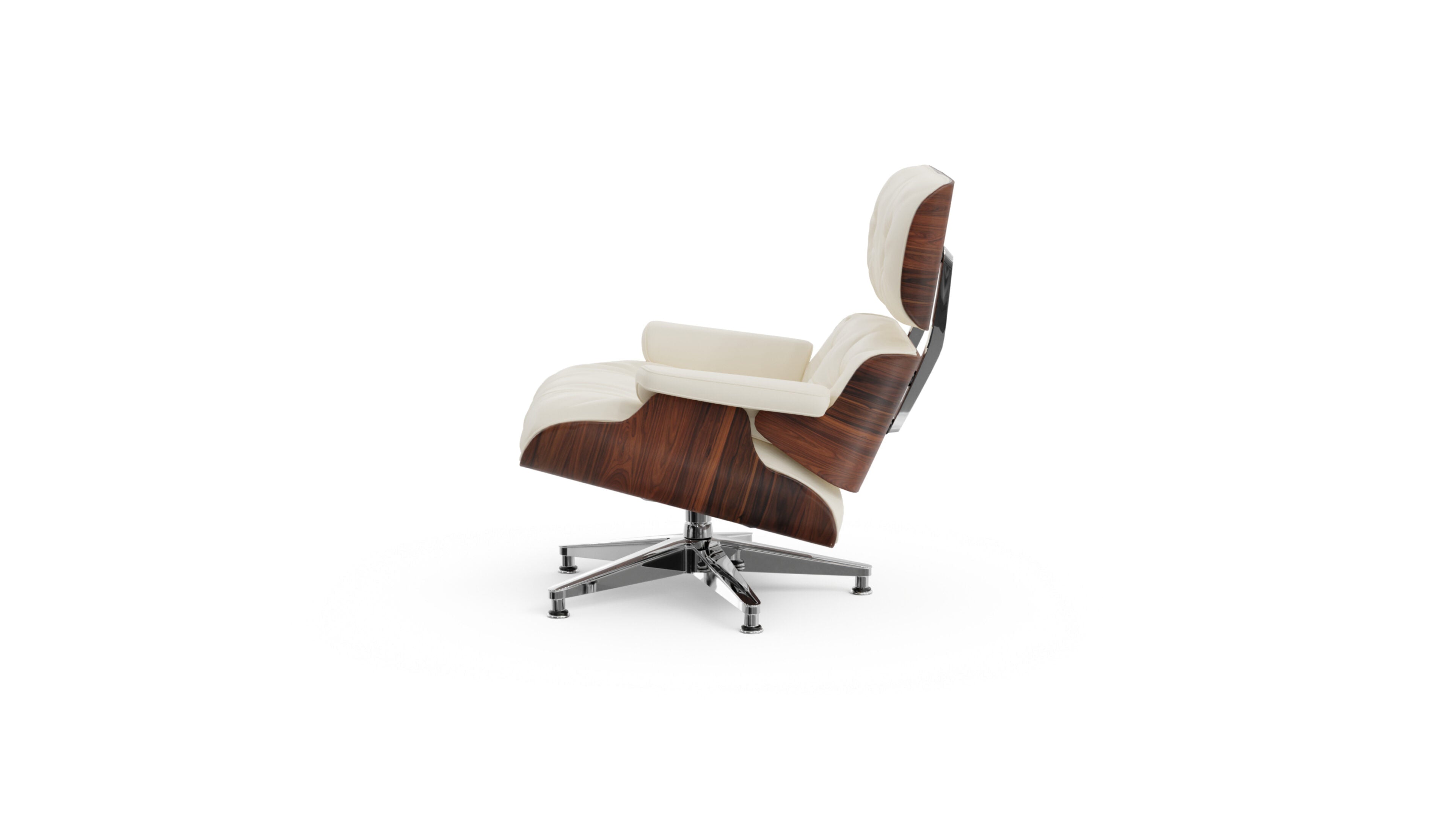 Eames Lounge Chair and Ottoman in the USA and Canada - Side