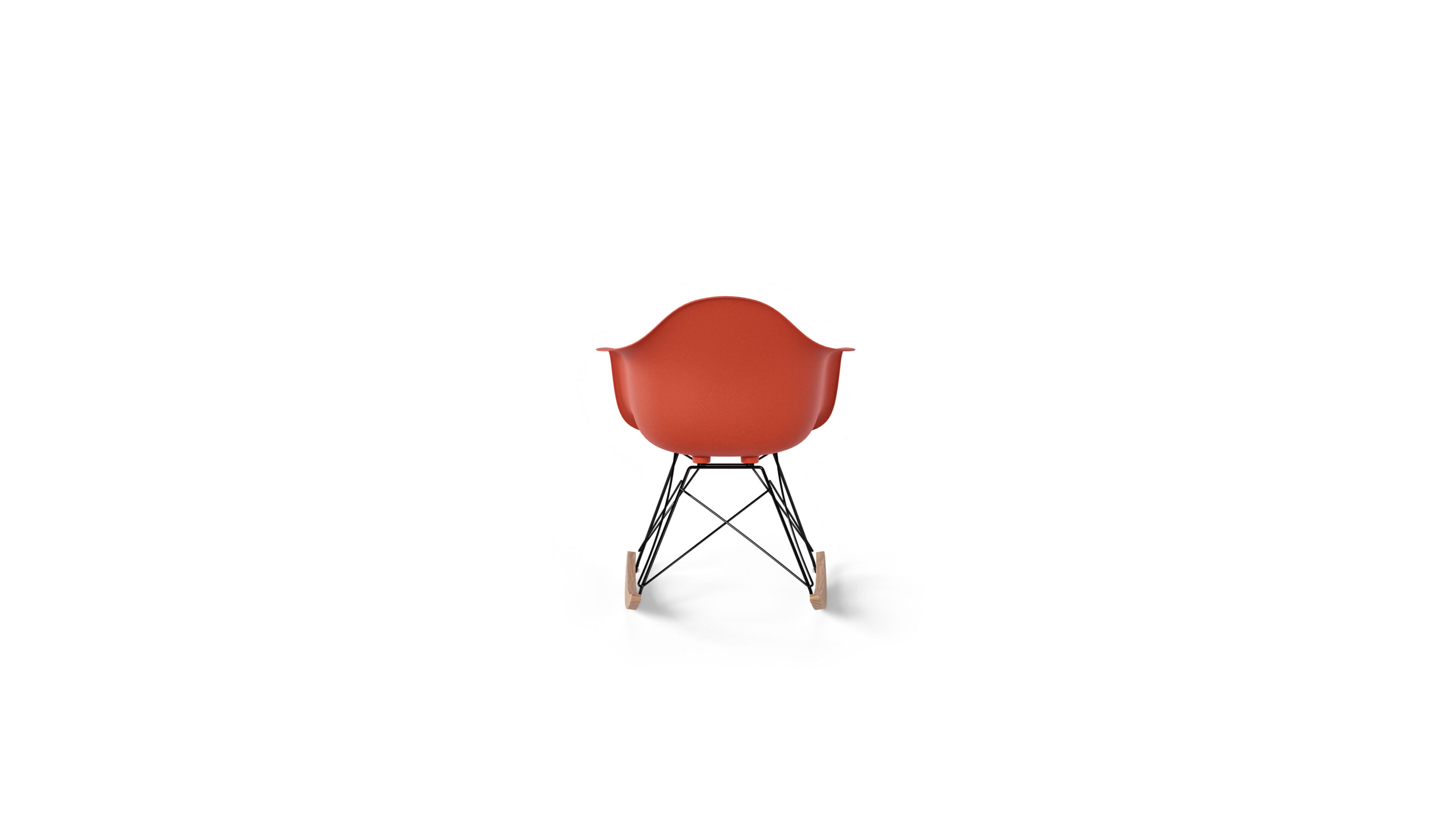 Eames Molded Fiberglass Rocking Chair in Canada and the USA RAR - Back
