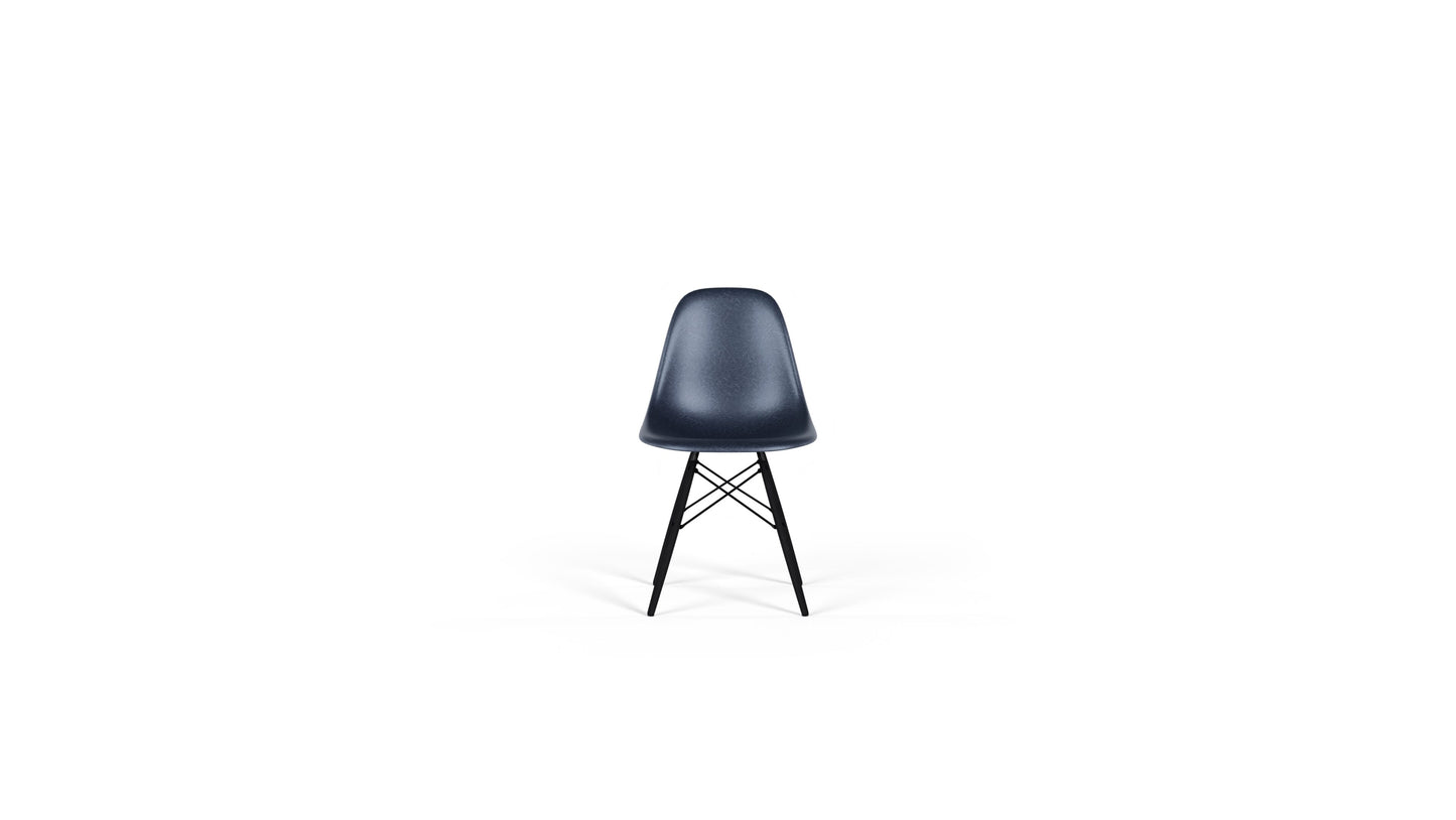 Eames Molded Fiberglass Side Chair with Wood Base in Canada and the USA DFSW & DSW - Front