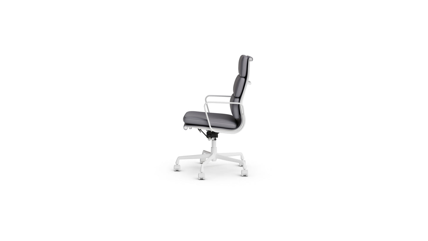 Eames Soft Pad Office Chair Executive in Canada and the USA EA 219 & EA 437 Armchair - Side