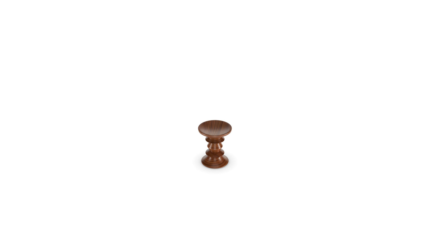 Eames Walnut Stool C in Canada and the USA Eames Turned Stool C - Back