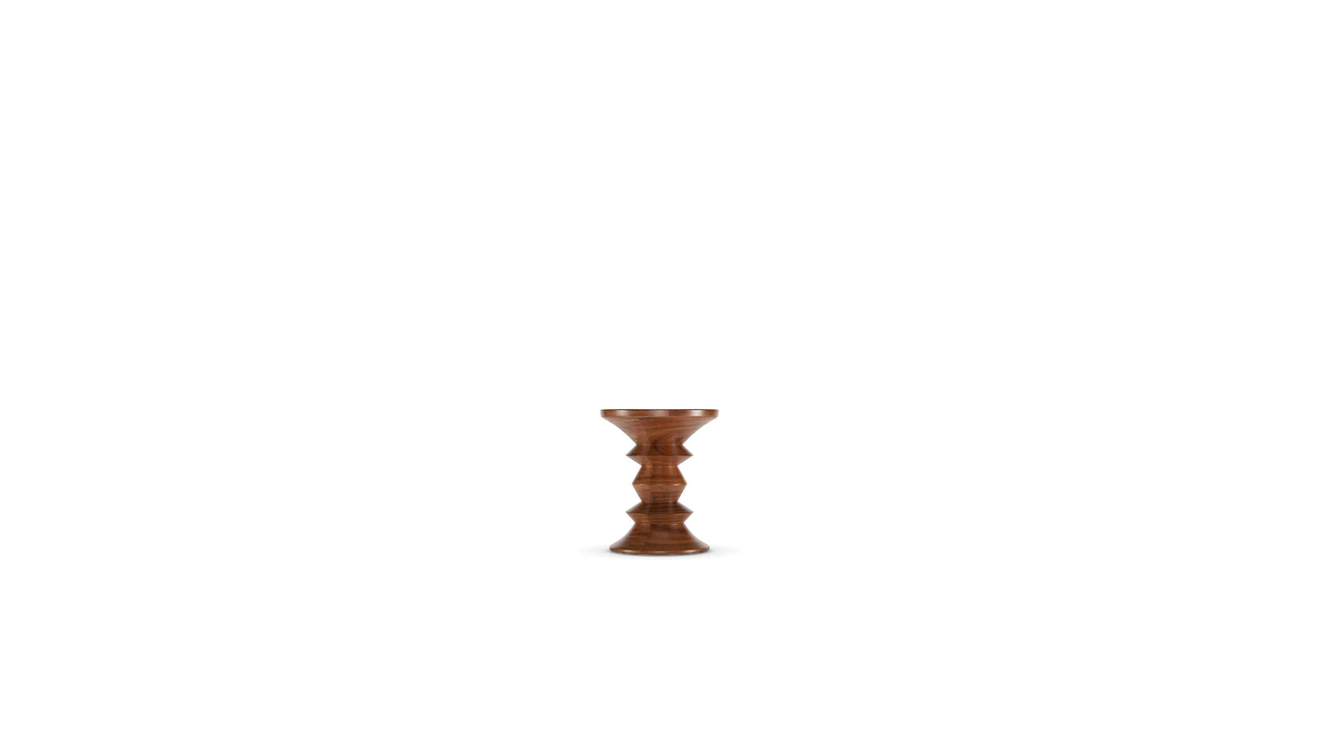 Eames Walnut Stool C in Canada and the USA Eames Turned Stool C - Front