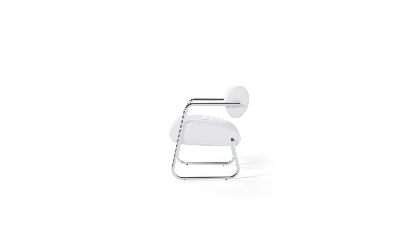 Eileen Gray Bonaparte Armchair in the USA and Canada - Side