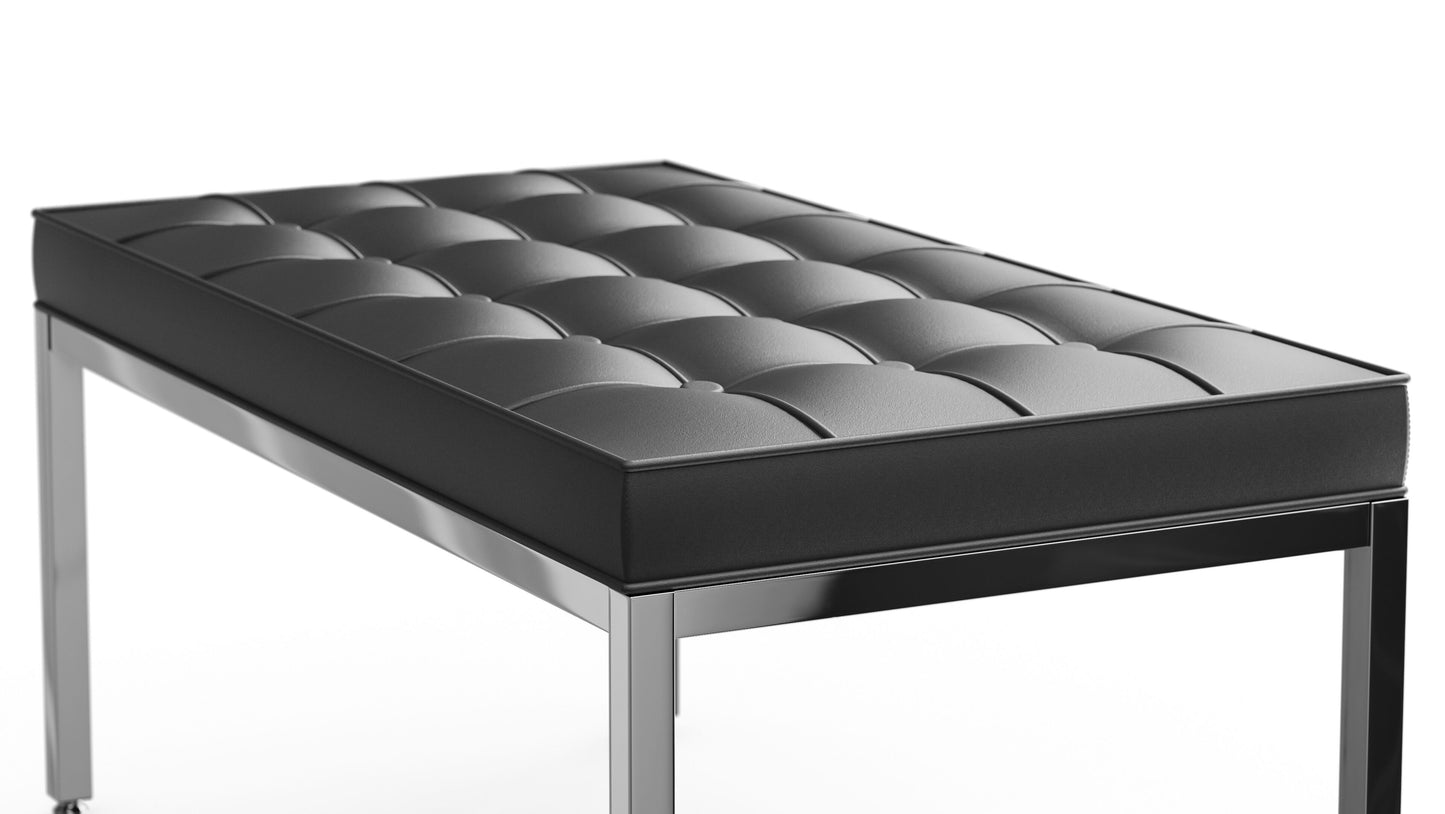 Florence Knoll 2-Seater Bench in the USA and Canada - Front Angle 2