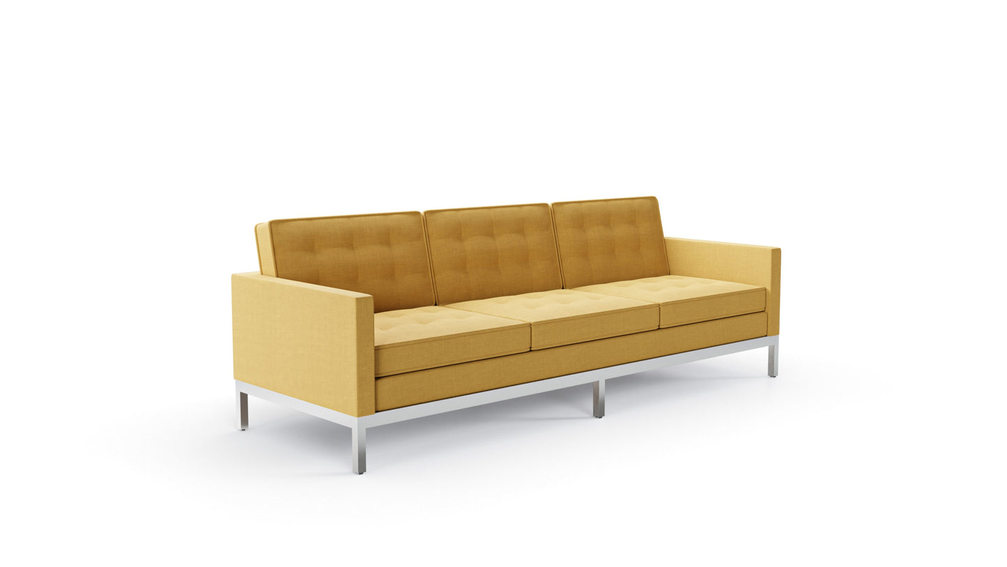 Florence Knoll 3-Seat Sofa in the USA and Canada - Front Angle 2
