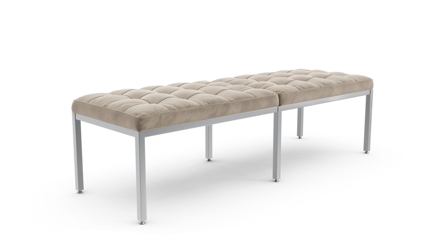 Florence Knoll 3-Seater Bench in the USA and Canada - Closeup