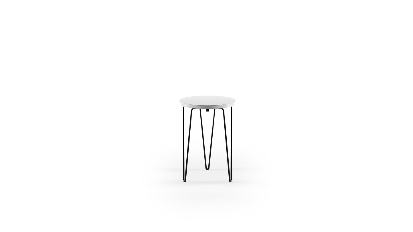 Florence Knoll Hairpin Stacking Stool Model 75 Hairpin Stacking Table in Canada and the USA - Closeup 2