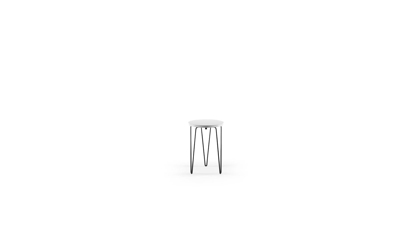 Florence Knoll Hairpin Stacking Stool Model 75 Hairpin Stacking Table in Canada and the USA - Front Angle 2