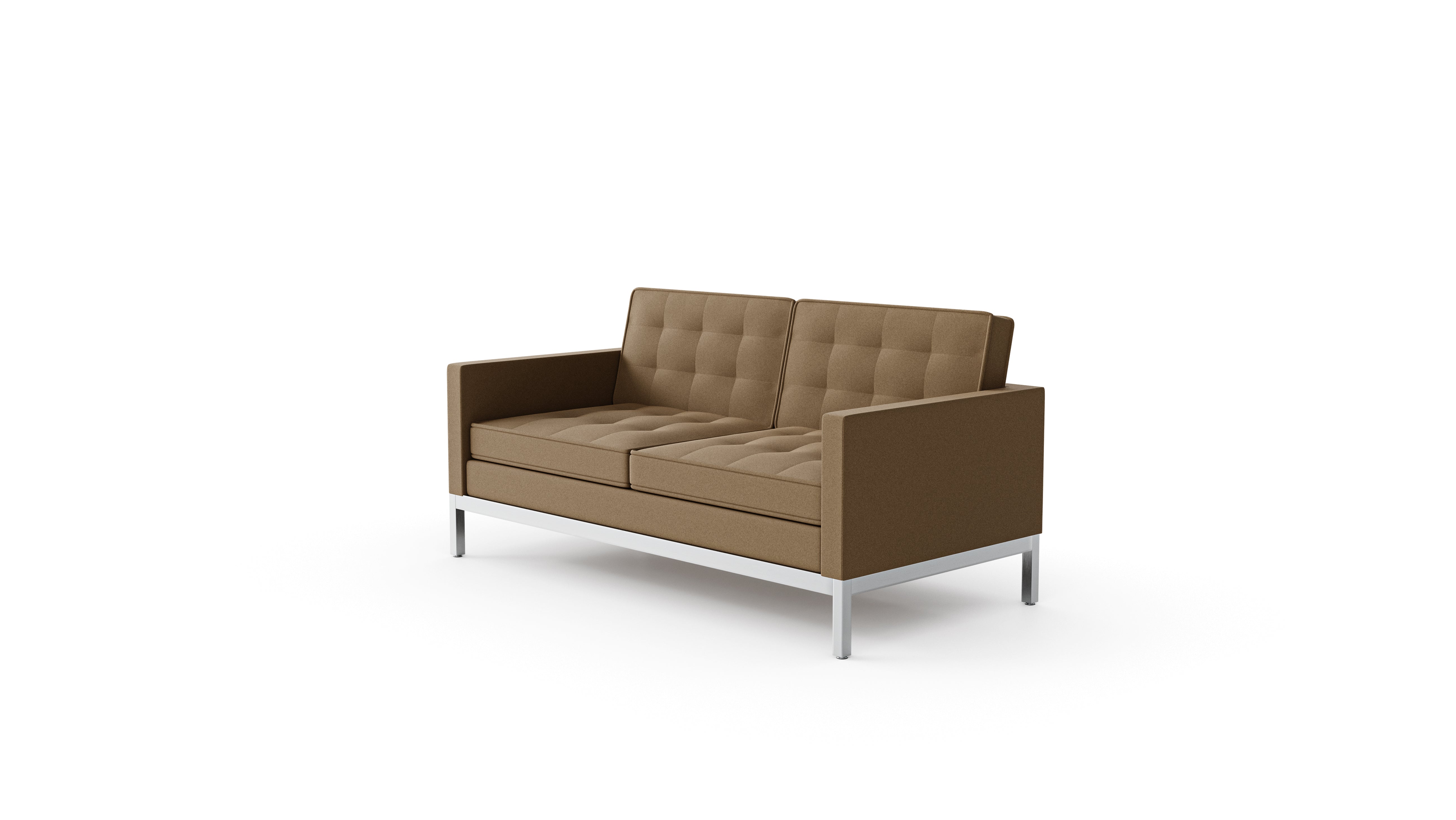 Florence Knoll Loveseat Sofa in the USA and Canada - Front Angle