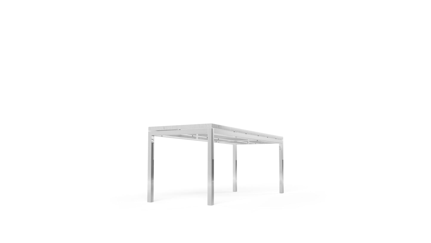 Florence Knoll Rectangular Coffee Table in the USA and Canada - Back Angle