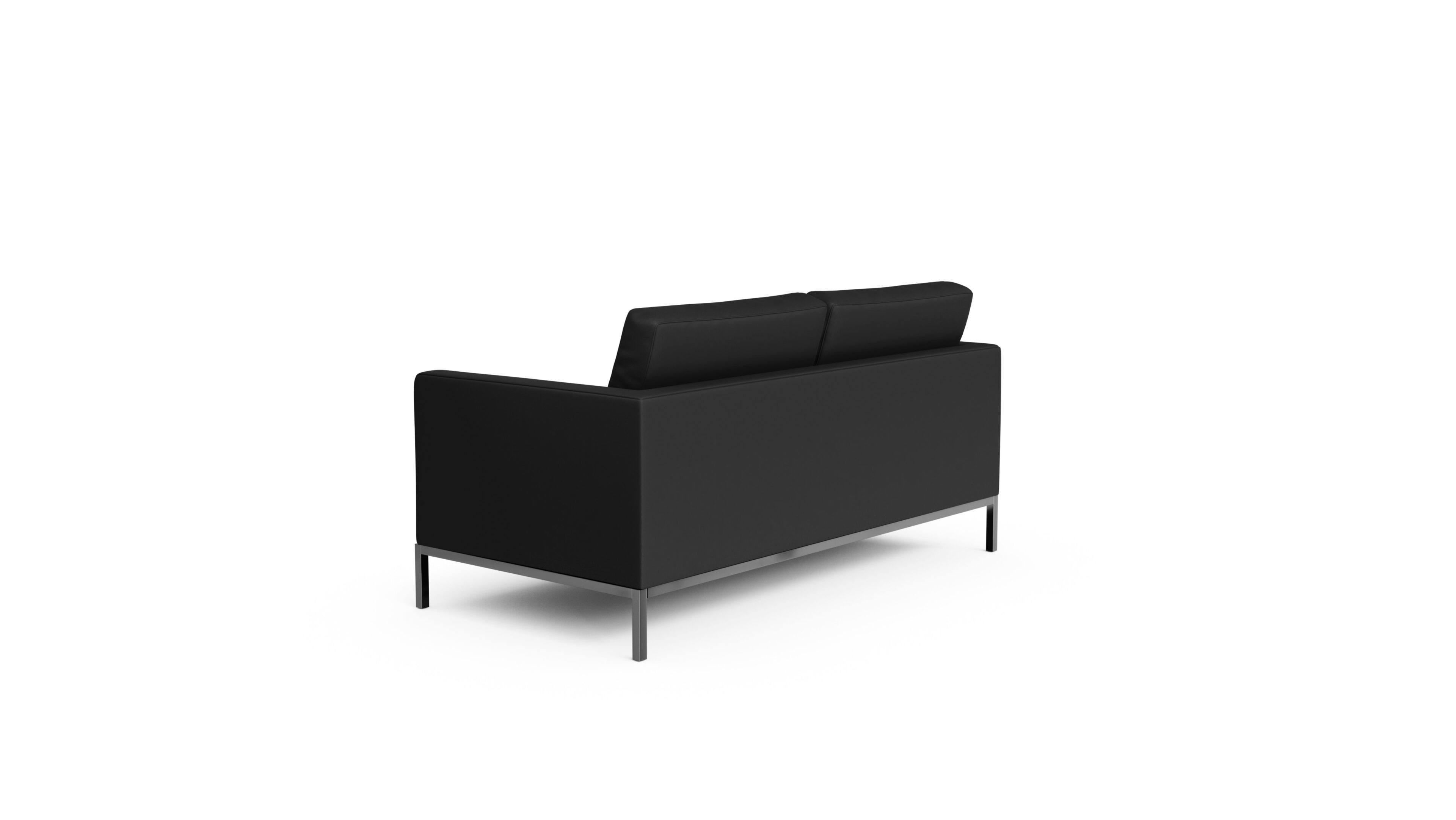 Florence Knoll Relaxed 2-Seater Sofa Settee in the USA and Canada - Back Angle