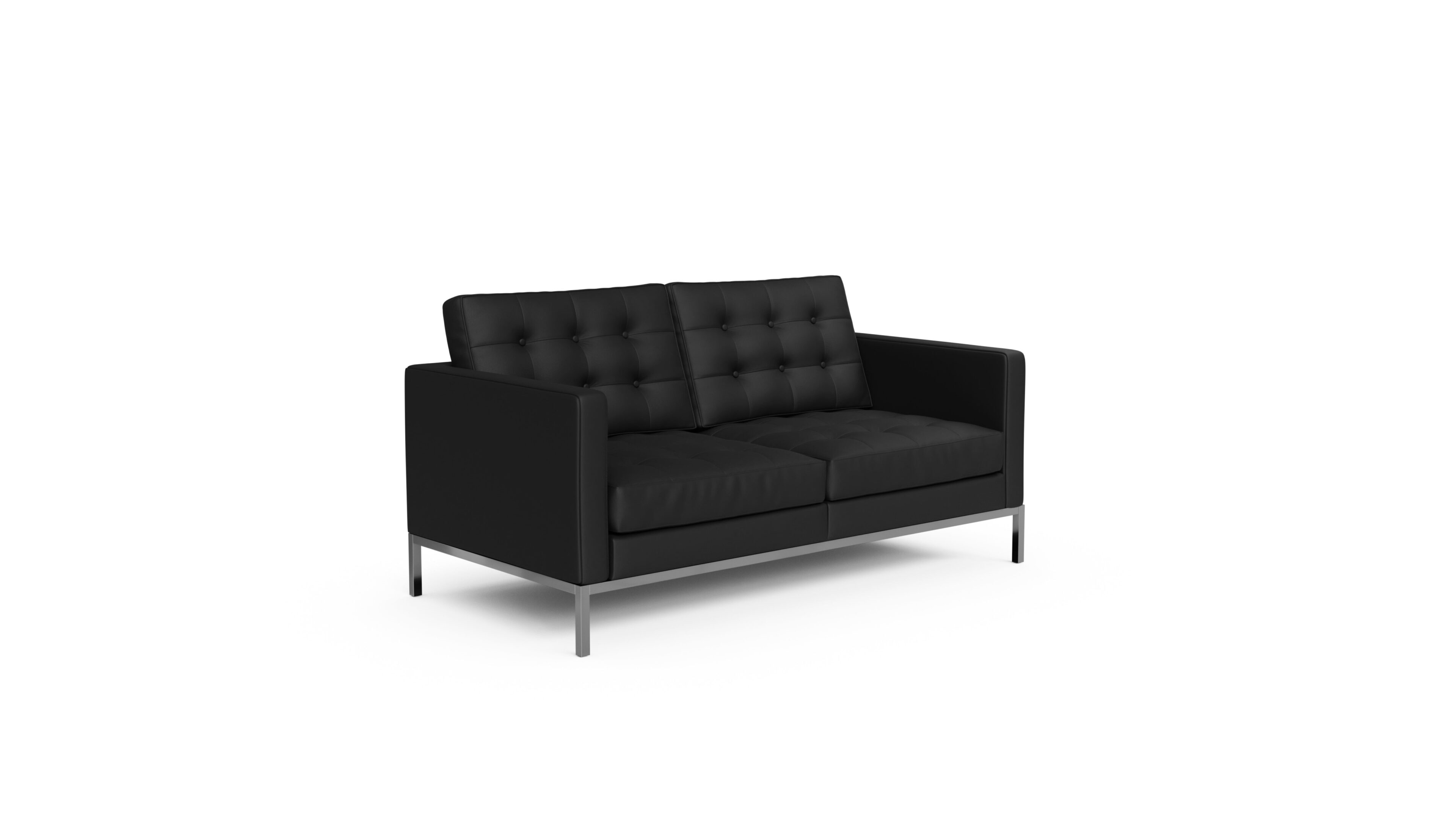 Florence Knoll Relaxed 2-Seater Sofa Settee in the USA and Canada - Front Angle 2