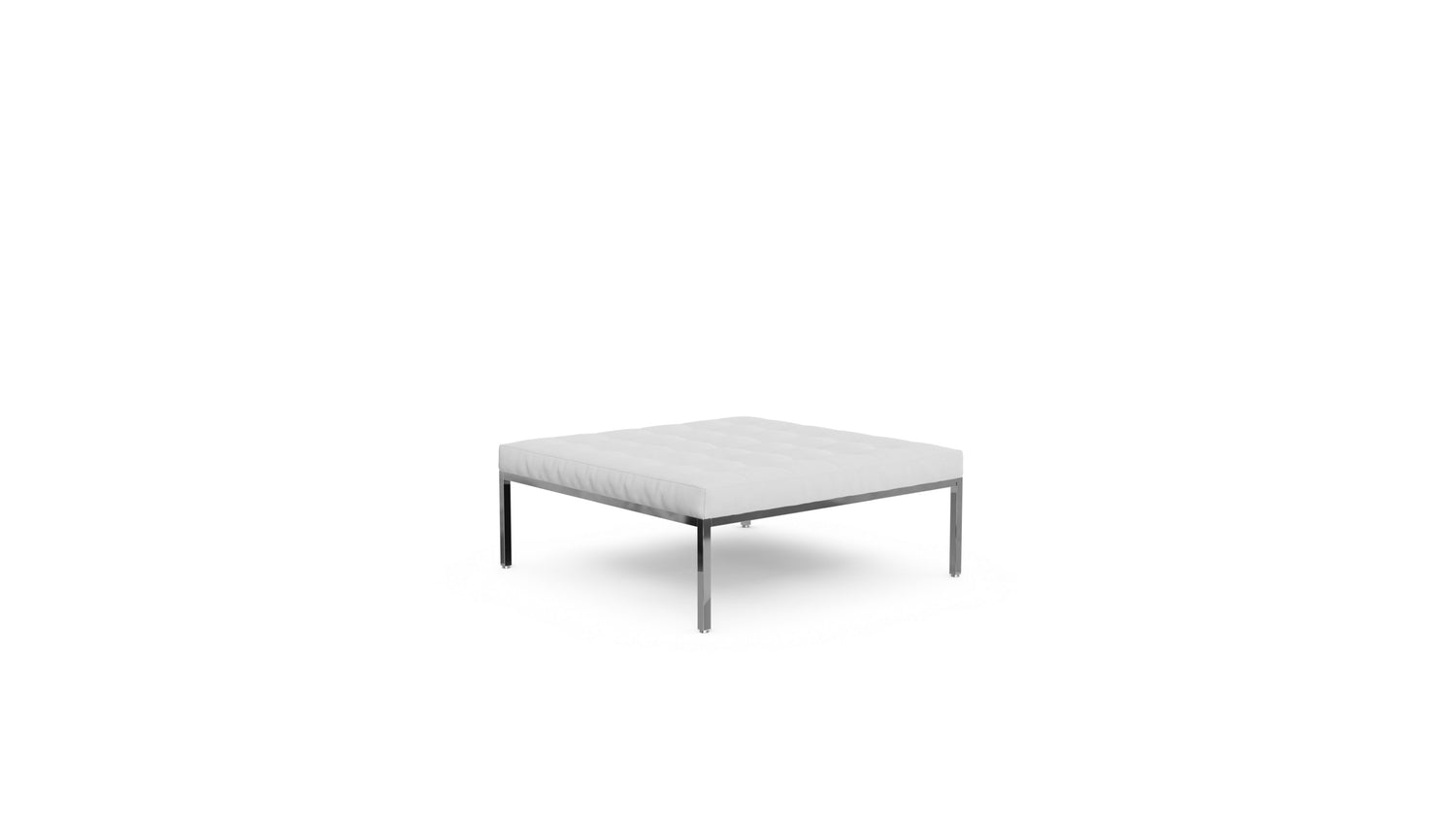 Florence Knoll Relaxed Bench Square in Canada and the USA - Front Angle
