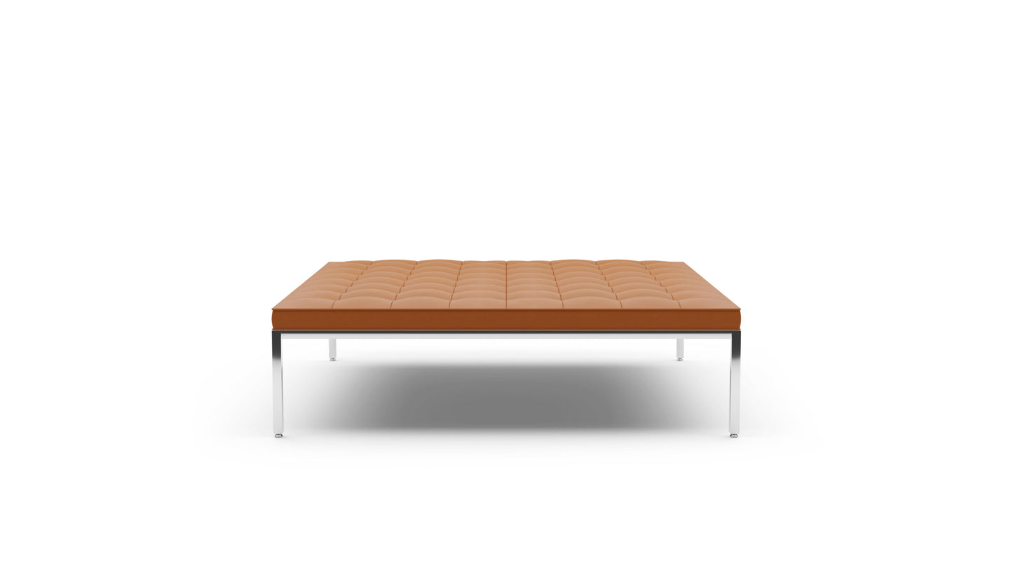 Florence Knoll Relaxed Large Square Bench in Canada and the USA - Closeup