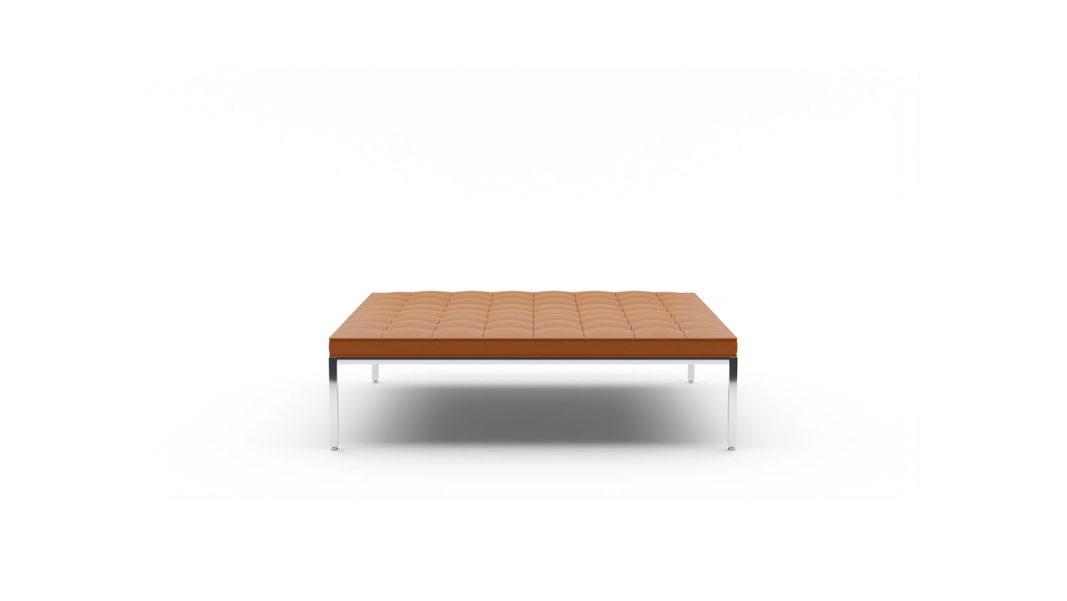 Florence Knoll Relaxed Large Square Bench in Canada and the USA - Front