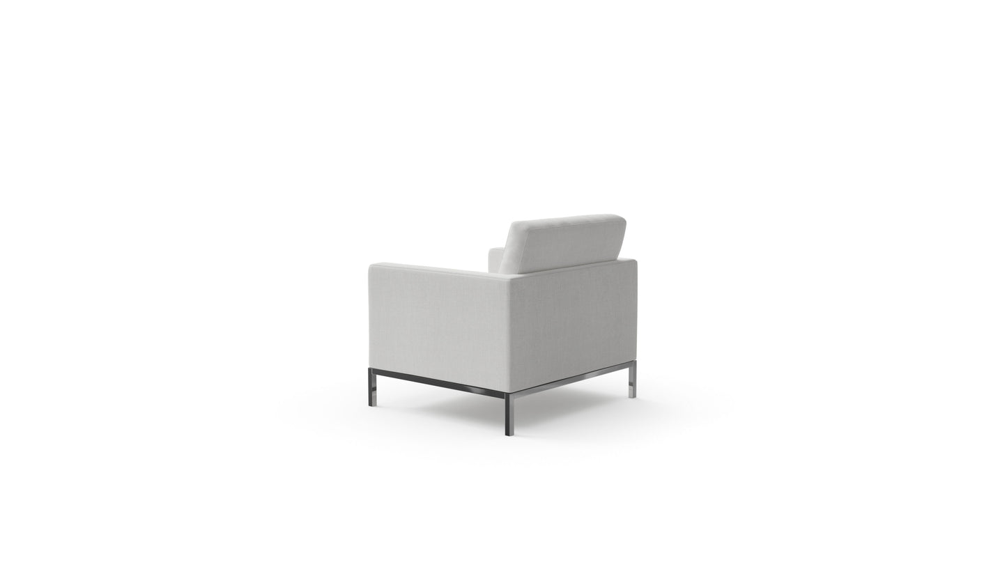 Florence Knoll Relaxed Lounge Chair in the USA and Canada - Back Angle