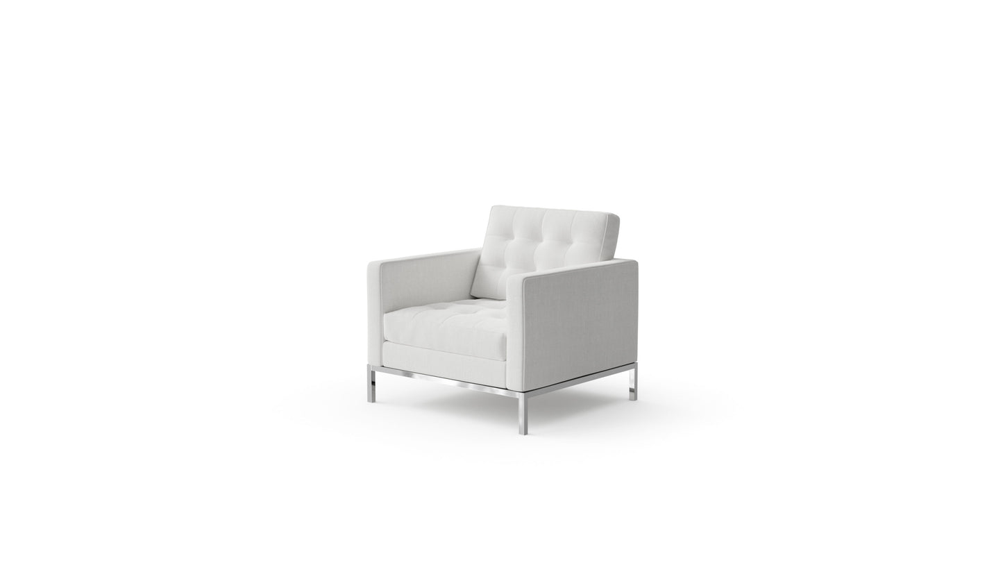 Florence Knoll Relaxed Lounge Chair in the USA and Canada - Front Angle 2