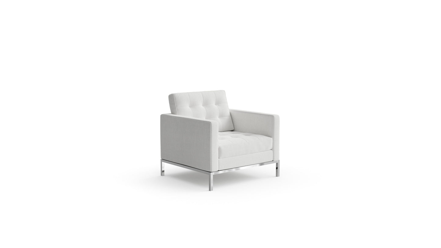 Florence Knoll Relaxed Lounge Chair in the USA and Canada - Front Angle