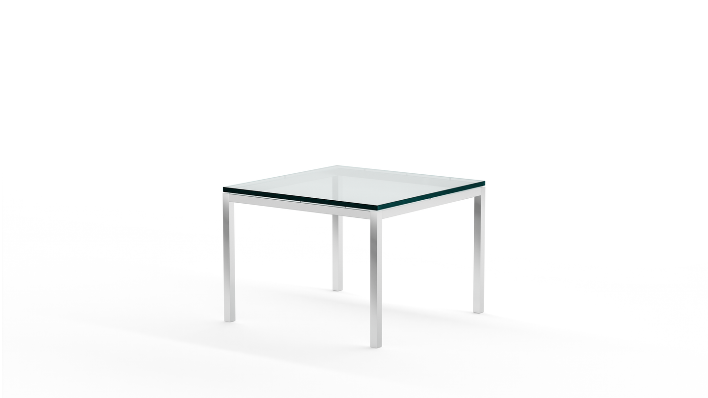 Florence Knoll Square Coffee Table Standard 24 inch in the USA and Canada - Back Angle