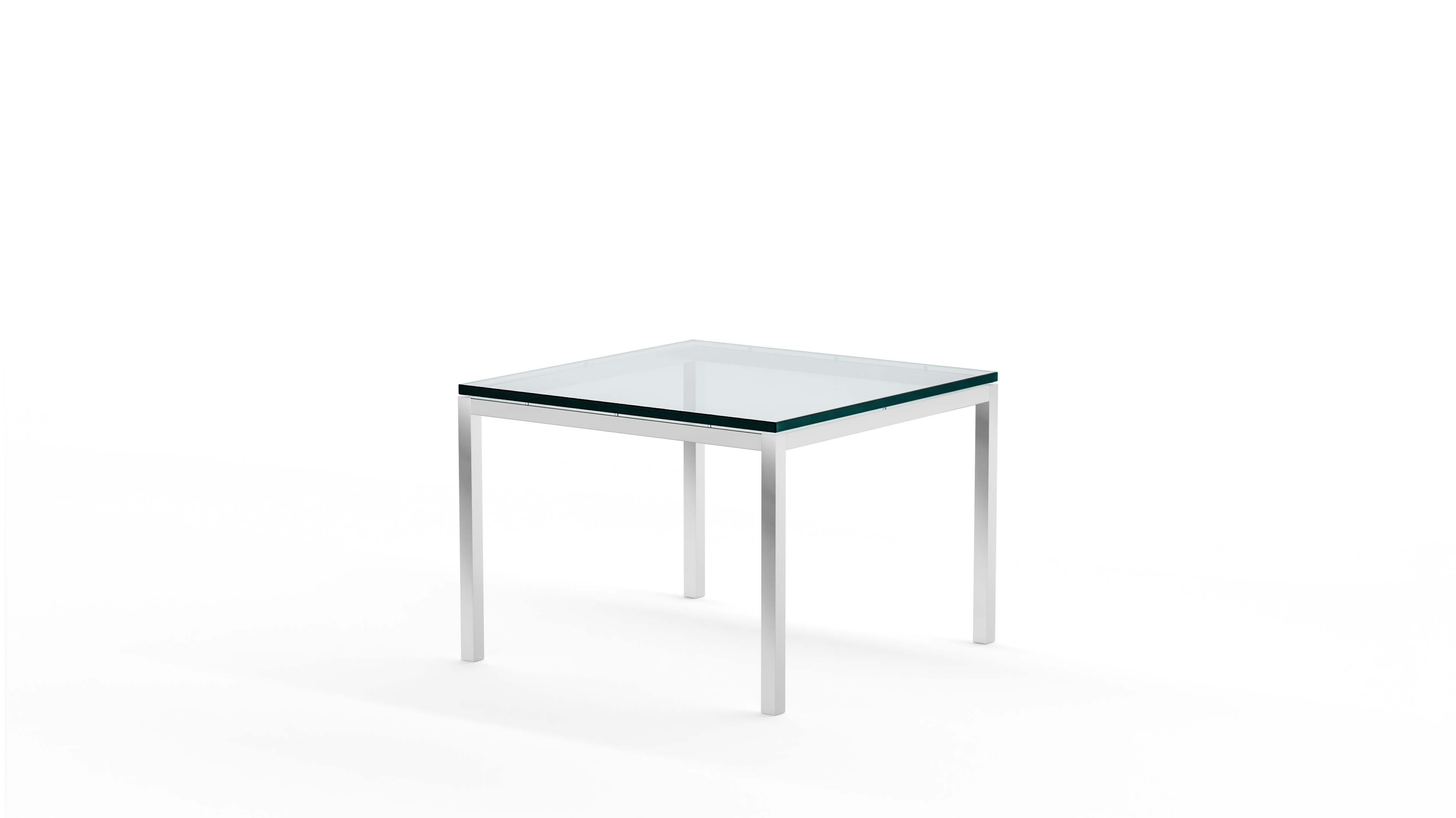 Florence Knoll Square Coffee Table Standard 24 inch in the USA and Canada - Back Angle