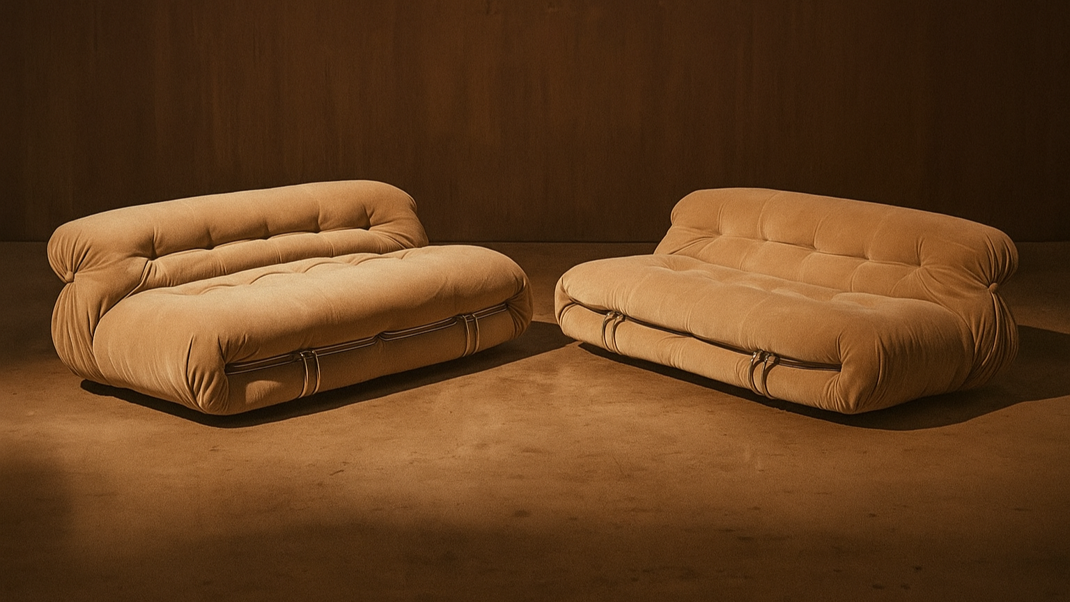 Furniture by Afra and Tobia Scarpa Soriana 2 Seater Loveseat Sofa in New York in the USA Canada