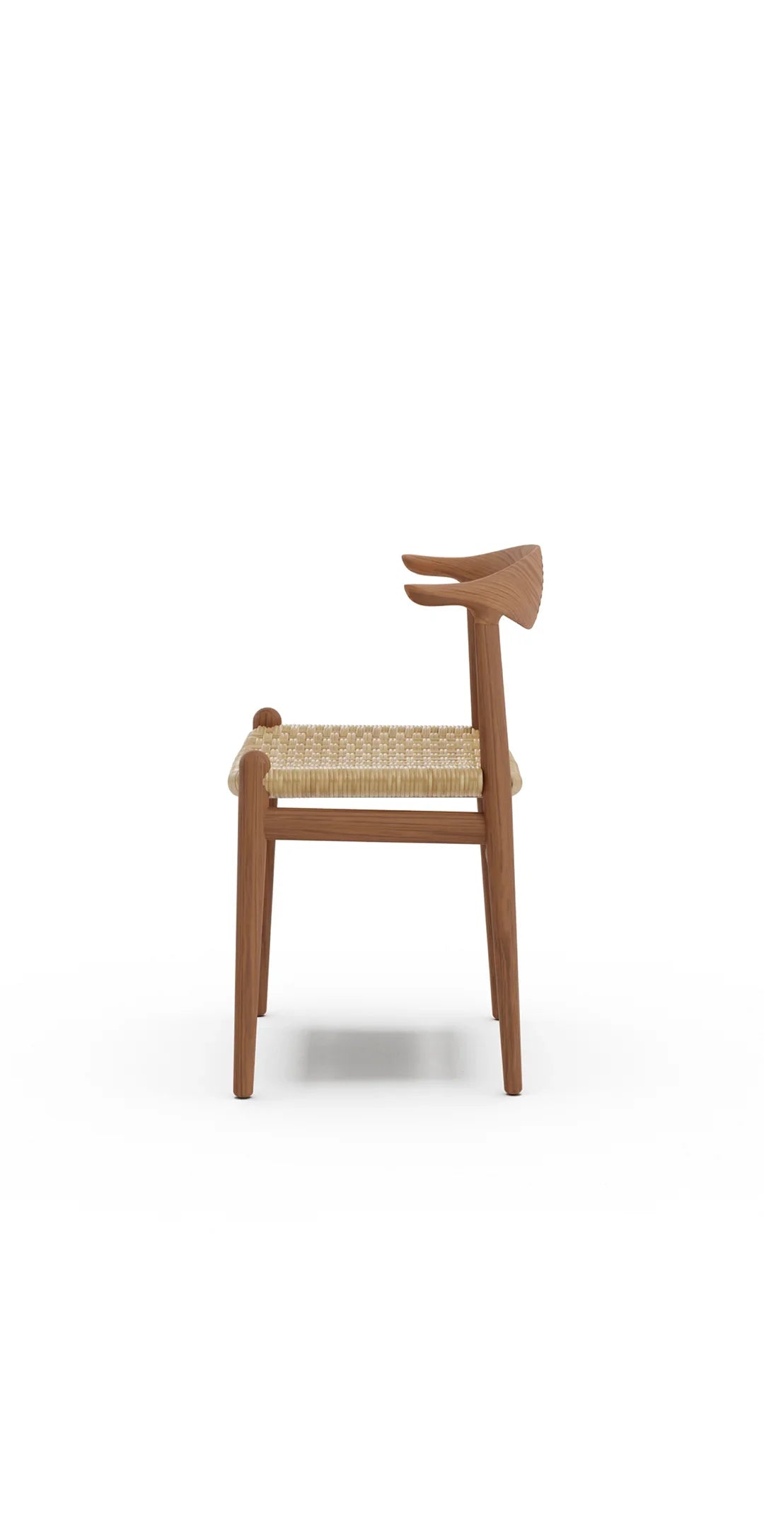 PP505 & JH 505 Cow Horn Chair by Hans Wegner in the USA in Canada Mobile Hero Image Close Up