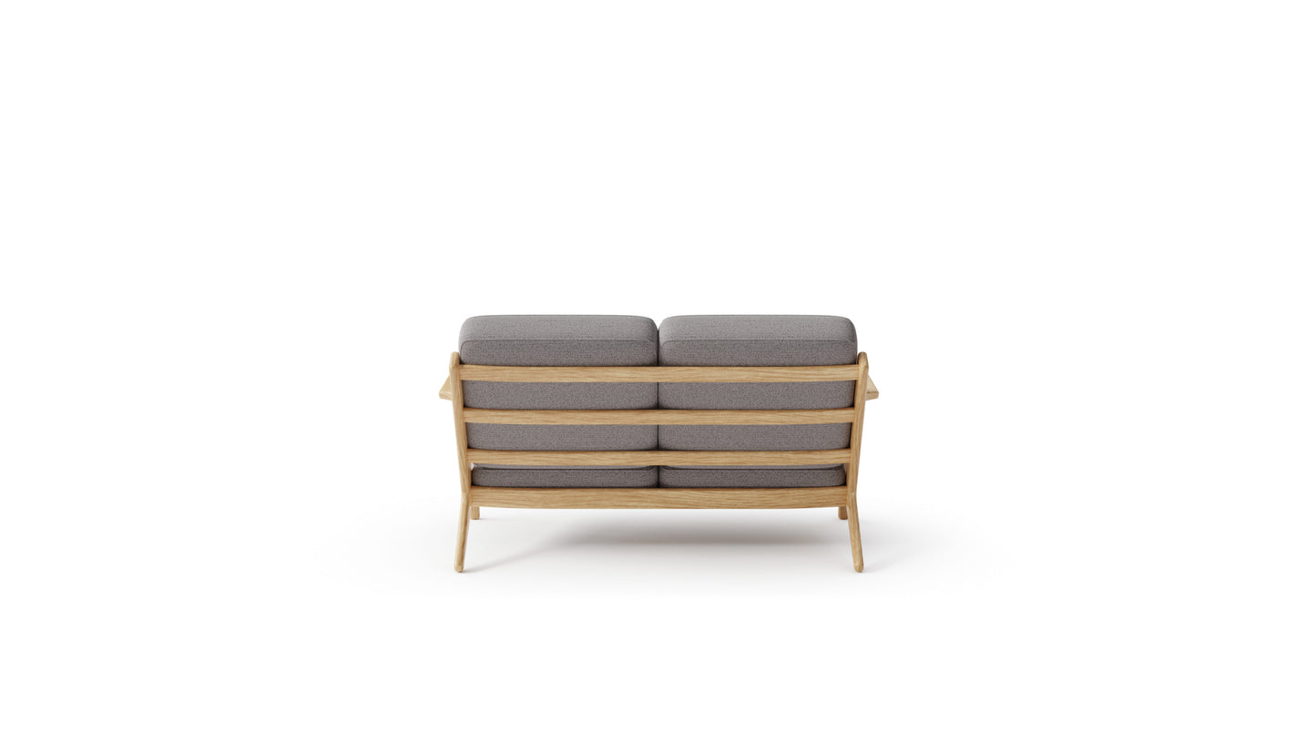 Hans J. Wegner GE290 Plank Loveseat Sofa in the USA and Canada - Back