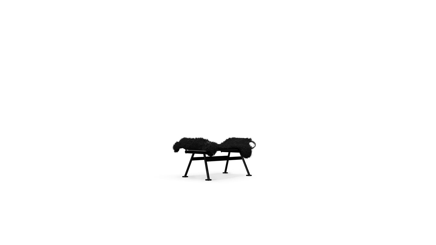 Hans Wegner Flag Halyard Chair and Ottoman PP225 Flag Halyard Chair in Canada and the USA - Front Angle 4