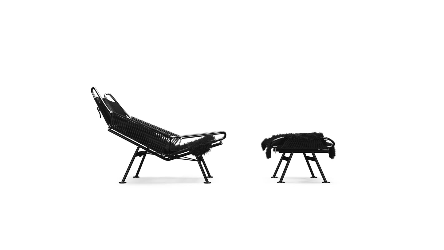 Hans Wegner Flag Halyard Chair and Ottoman PP225 Flag Halyard Chair in Canada and the USA - Side 2