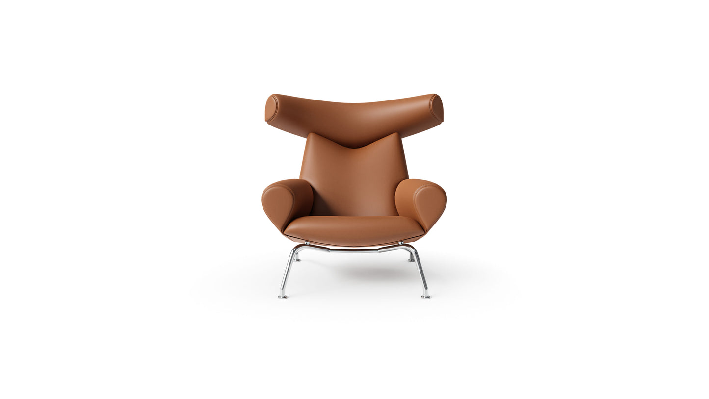 Hans Wegner Ox Chair & Ottoman in Canada and the USA - Front One