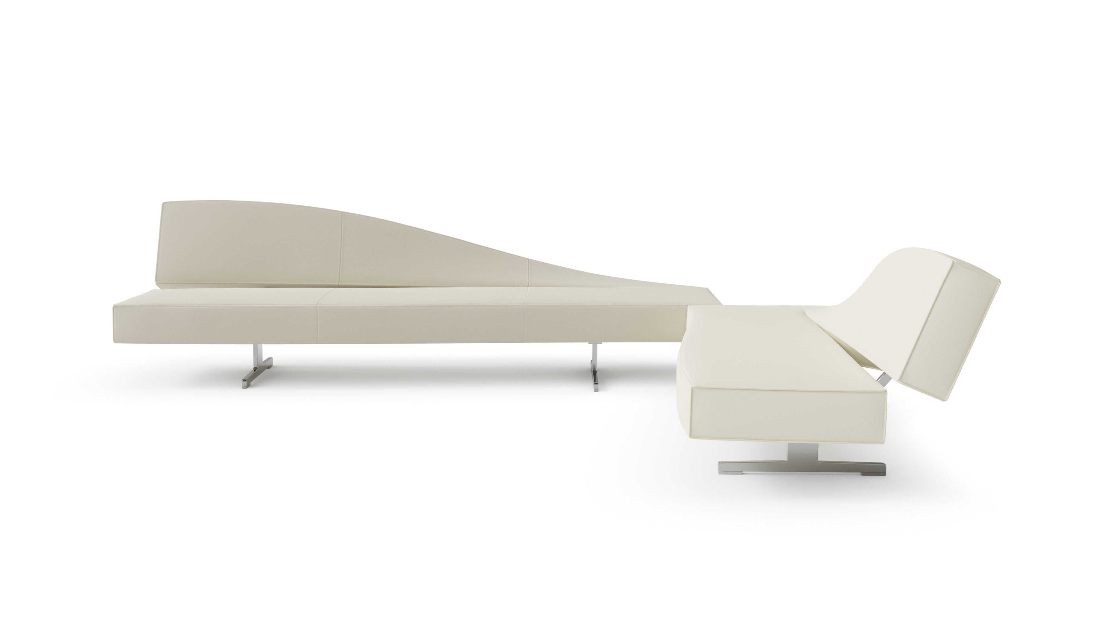 Jean Marie Massaud Aspen Sofa in the USA and Canada LH - Front Angle 2