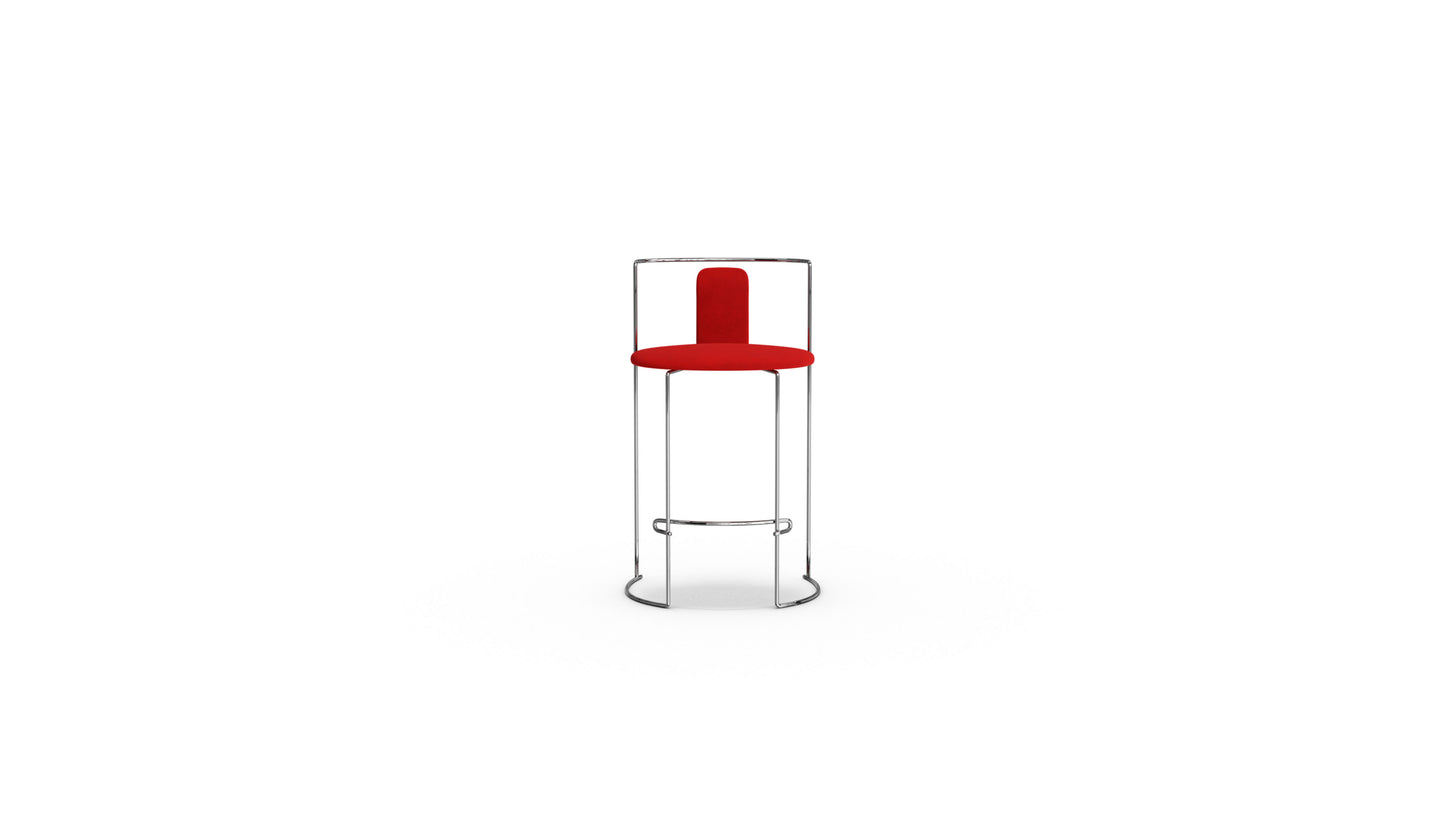 Kazuhide Takahama Gaja Seat Bar Stool in Canada and the USA Padded Back - Front