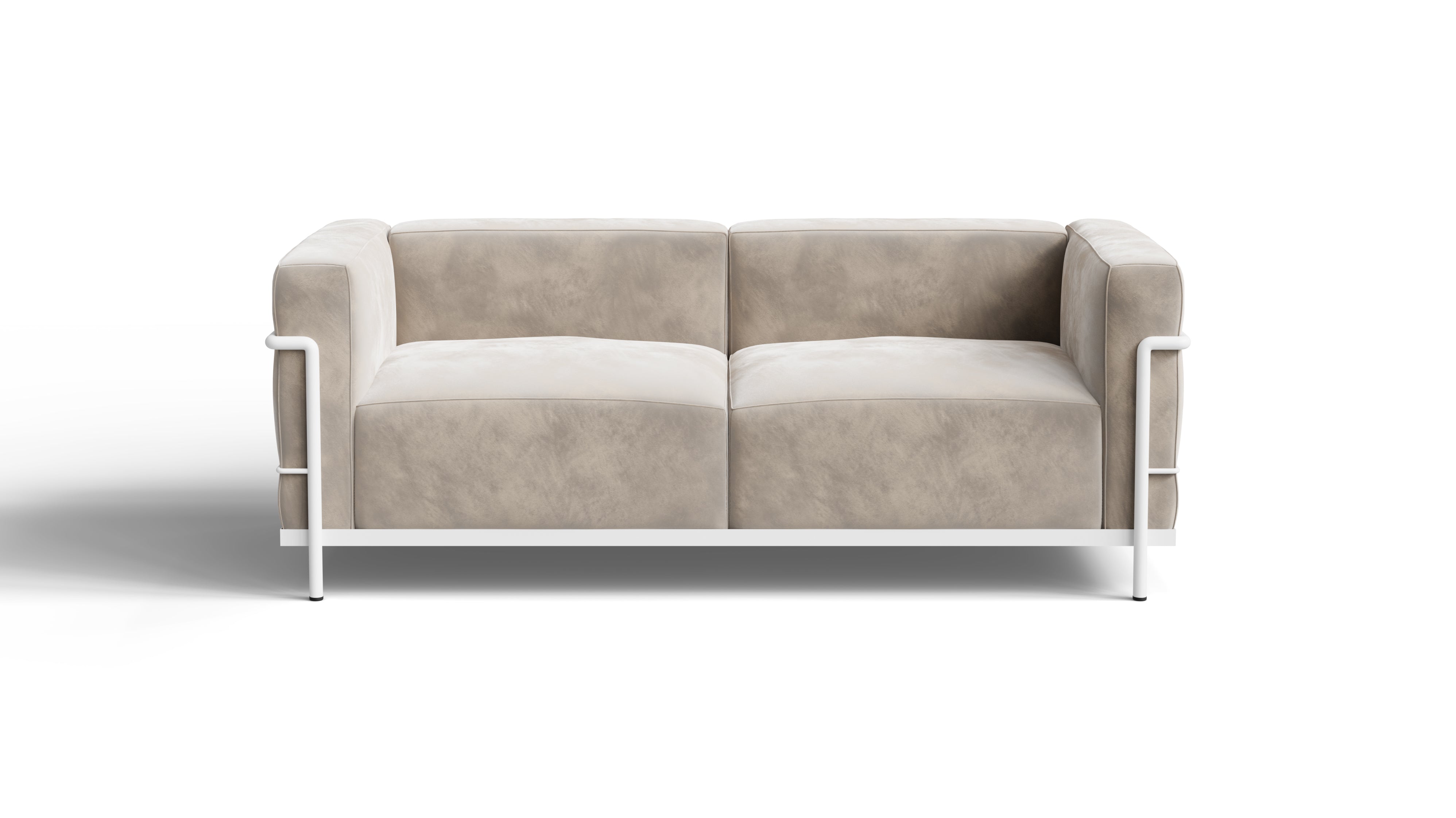 Le Corbusier LC3 2-Seater Loveseat in Canada and the USA, fabric model with high density foam. Desktop Hero Image