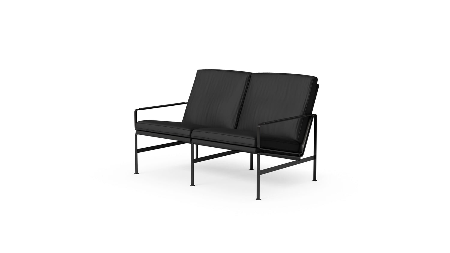 Lange Production FK6720-2 Loveseat Sofa by Fabricius and Kastholm in the USA and Canada - Front Angle