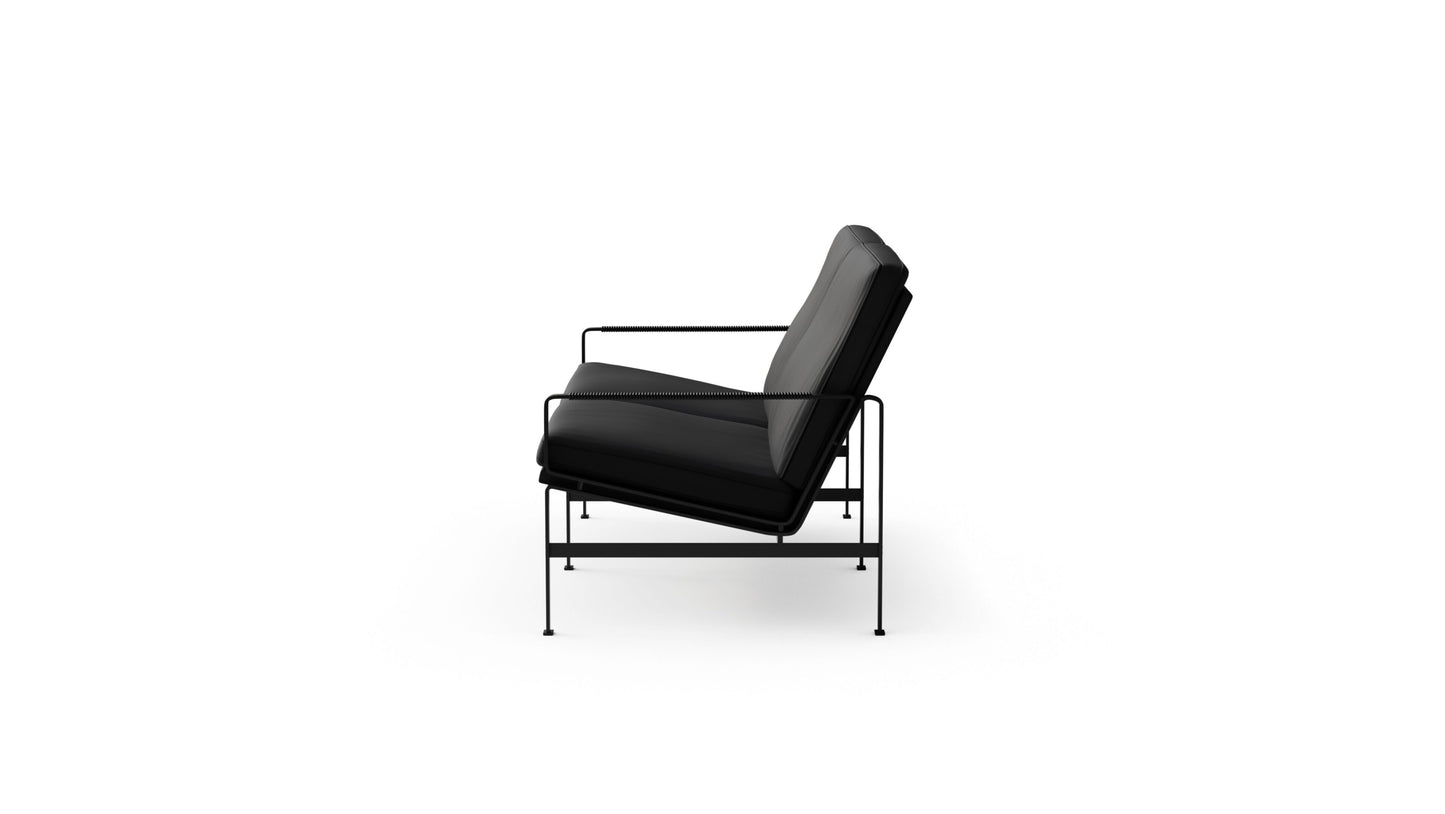 Lange Production FK6720-2 Loveseat Sofa by Fabricius and Kastholm in the USA and Canada - Side