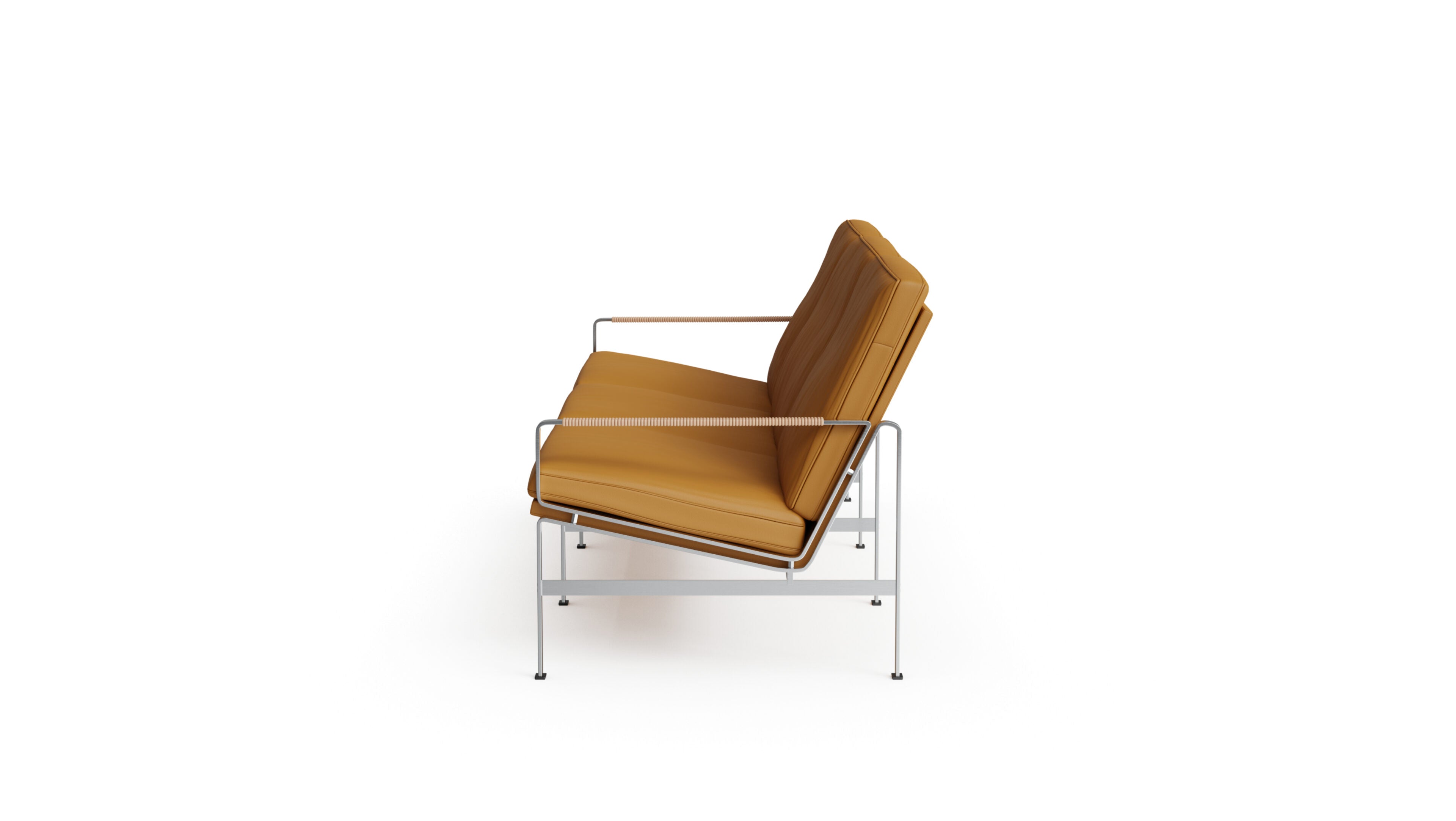 Lange Production FK6720-3 Sofa by Fabricius and Kastholm in the USA and Canada - Side