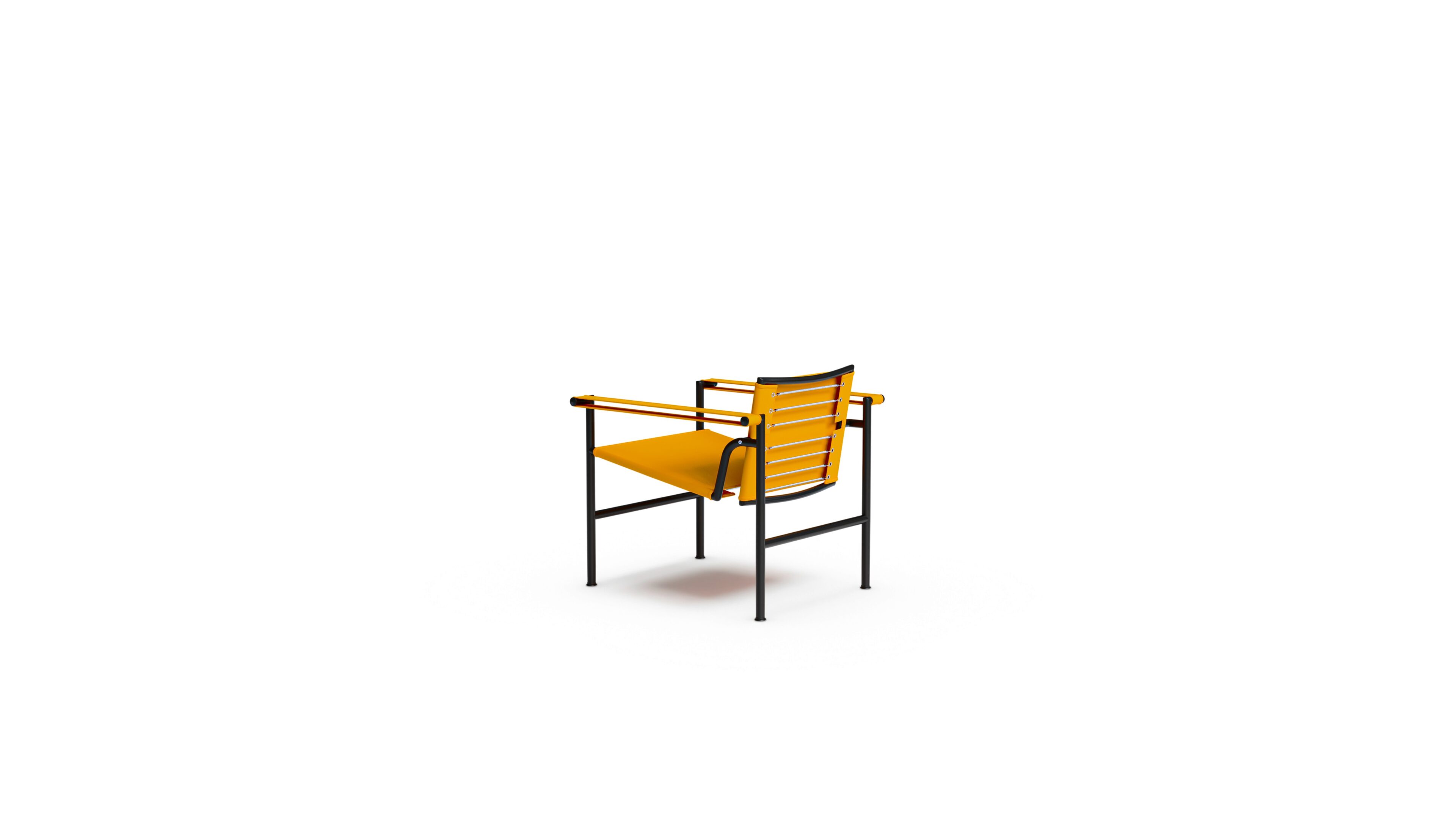 Le Corbusier LC1 Chair in Canada and the USA LC1 Fauteuil Dossier Basculant - Back Angle