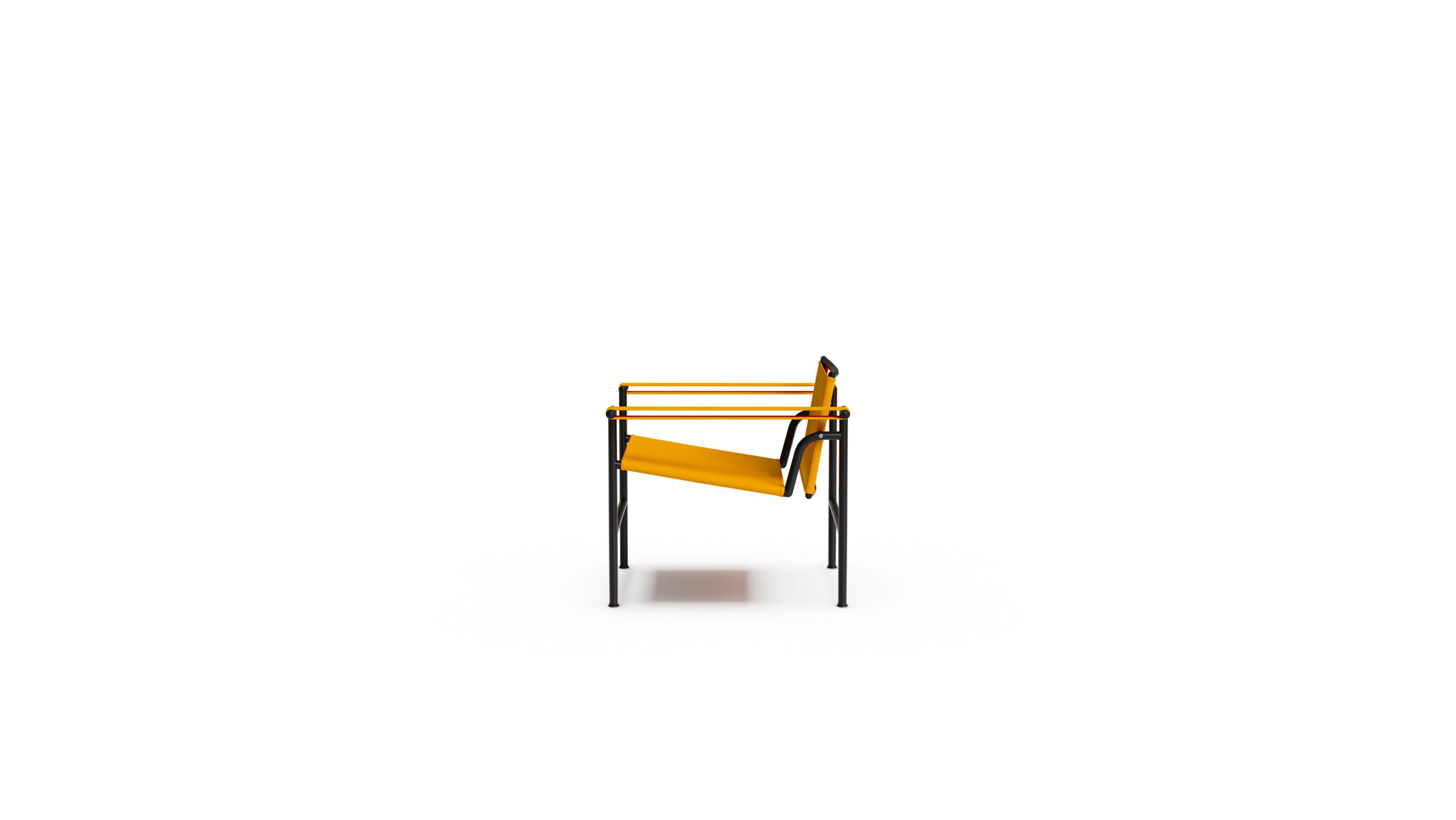 Le Corbusier LC1 Chair in Canada and the USA LC1 Fauteuil Dossier Basculant - Side