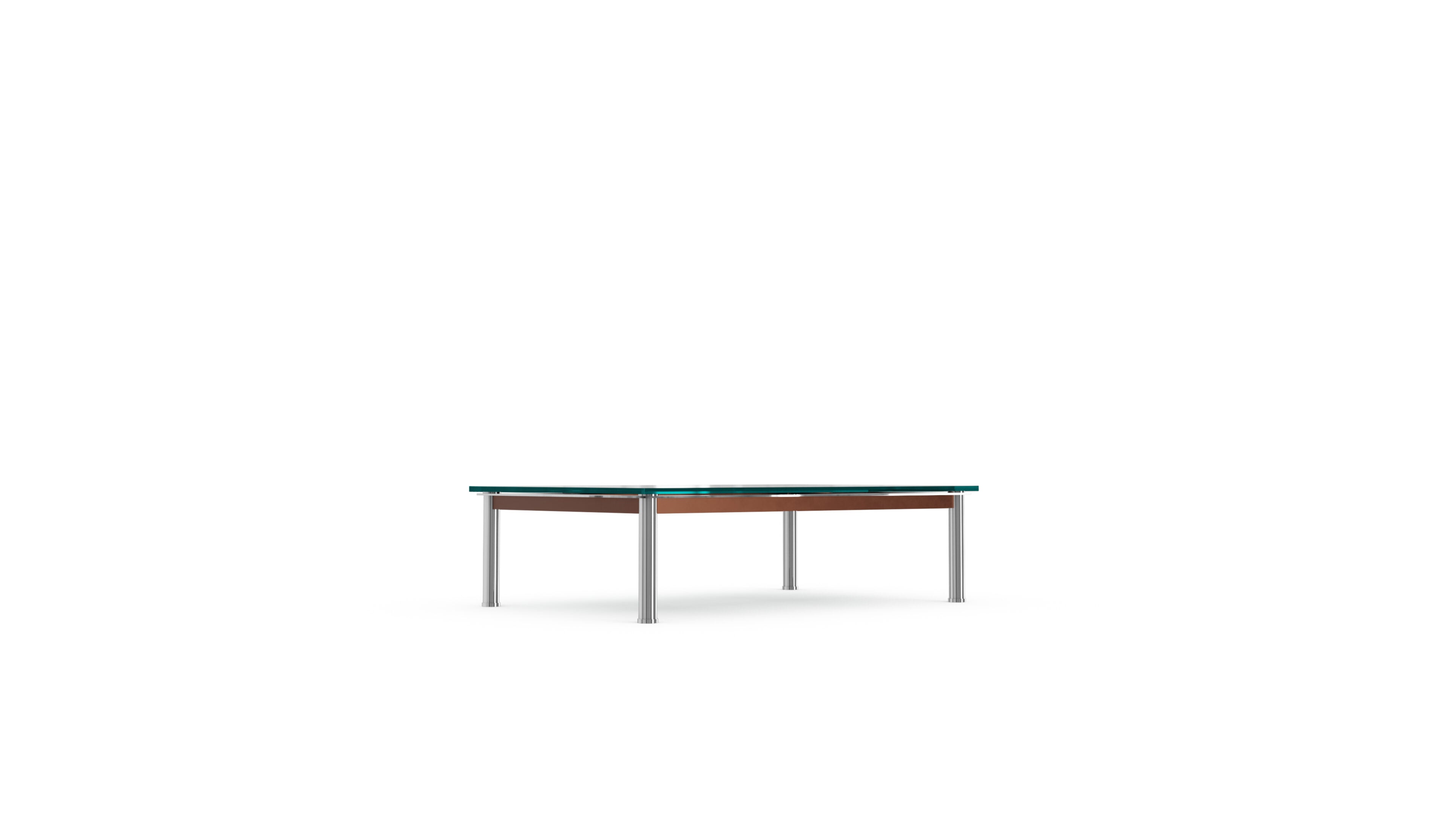 Le Corbusier LC10-P Low Table En Tube in Canada and the USA LC10 Coffee Table - Front Angle 2