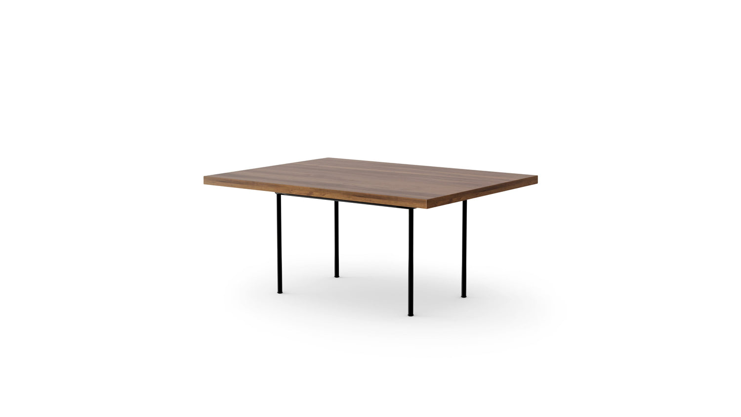 Le Corbusier LC12 Table in Canada and the USA LC12 Table La Roche Dining Table Wood - Front Angle