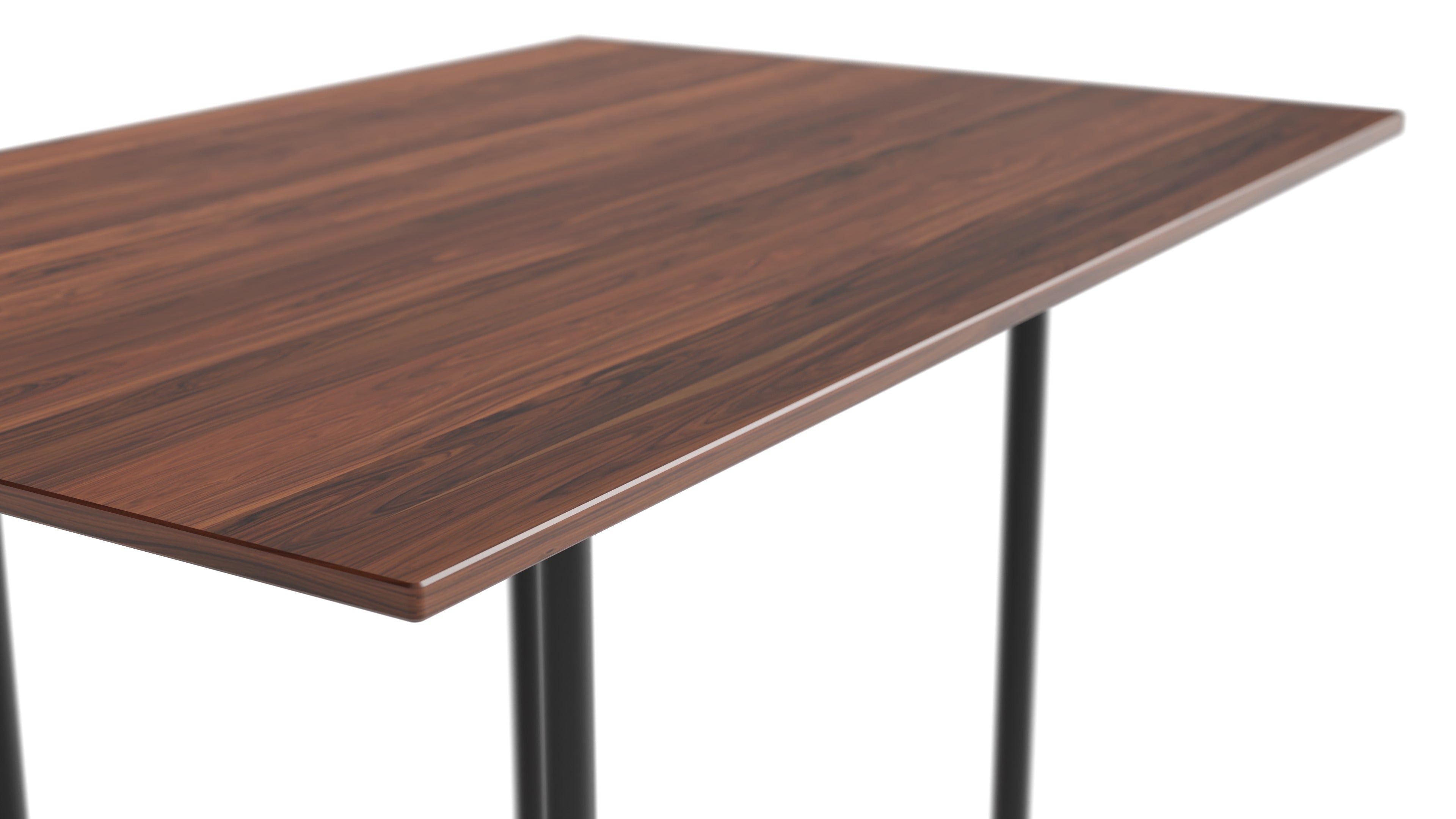 Le Corbusier LC12 Table in Canada and the USA LC12 Table La Roche Dining Table Wood Medium - Closeup