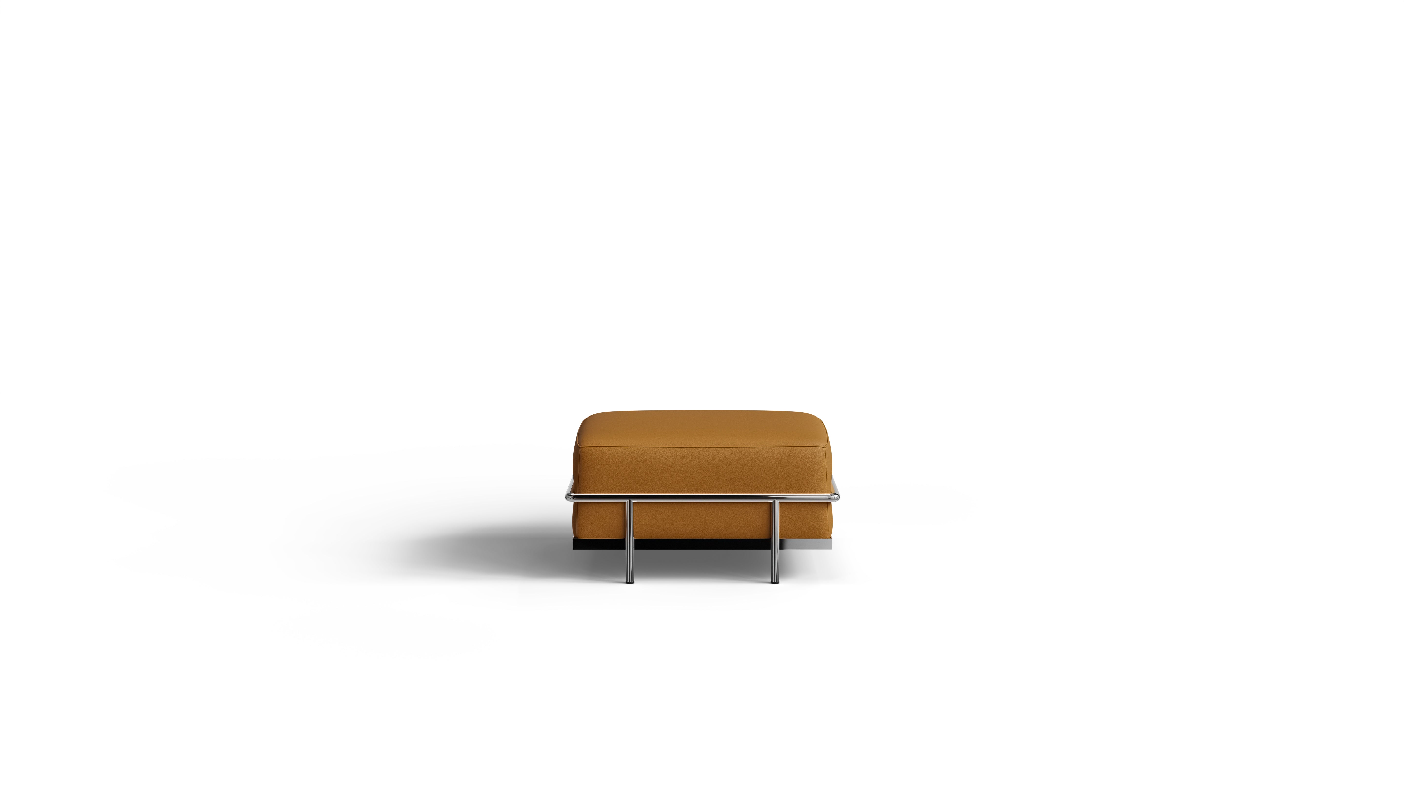 Le Corbusier LC2 Ottoman in Canada and the USA 2 Ottomane - Back Angle