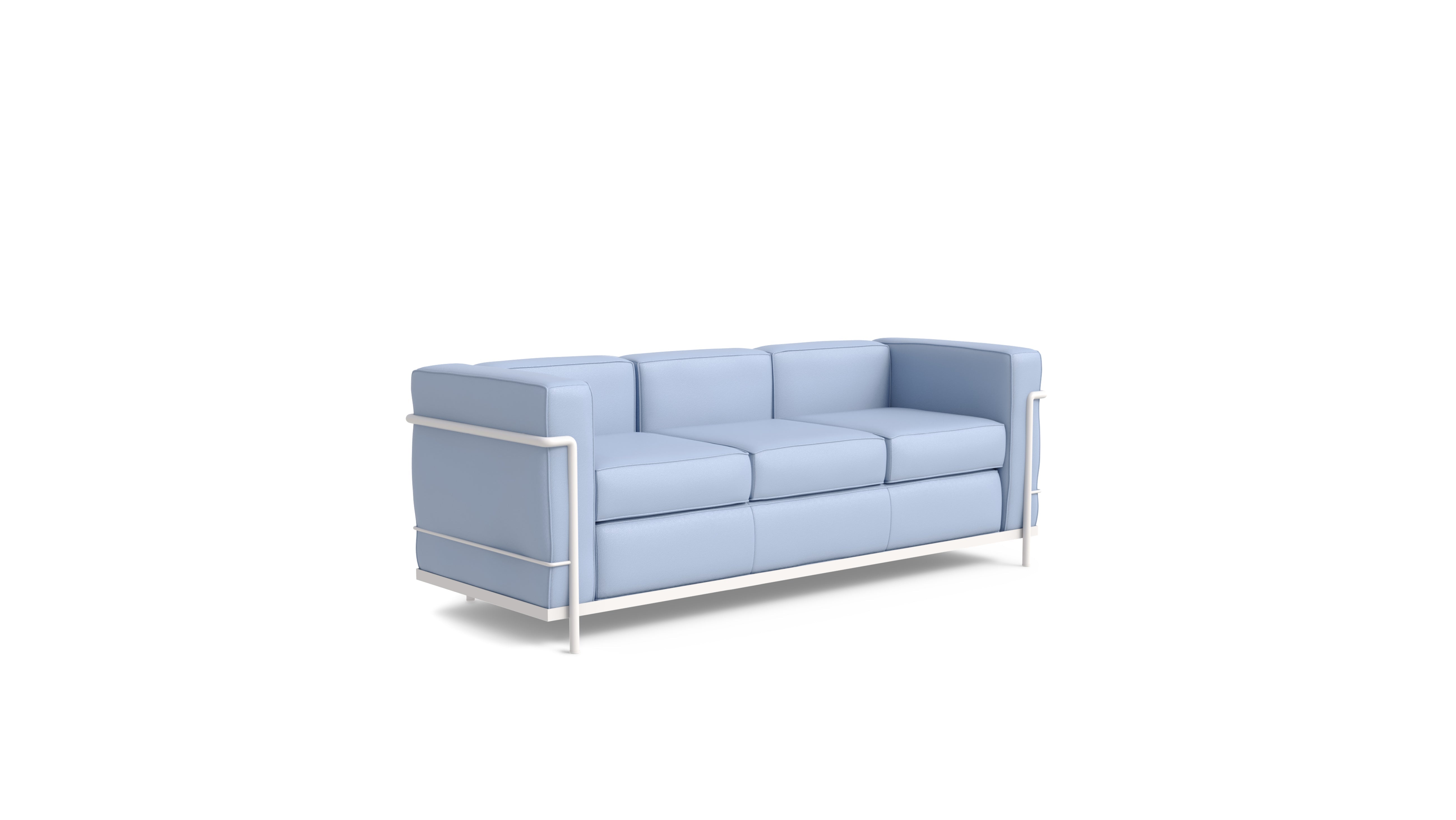Le Corbusier LC2 Sofa Three-Seater in The USA and Canada - Front Angle 2