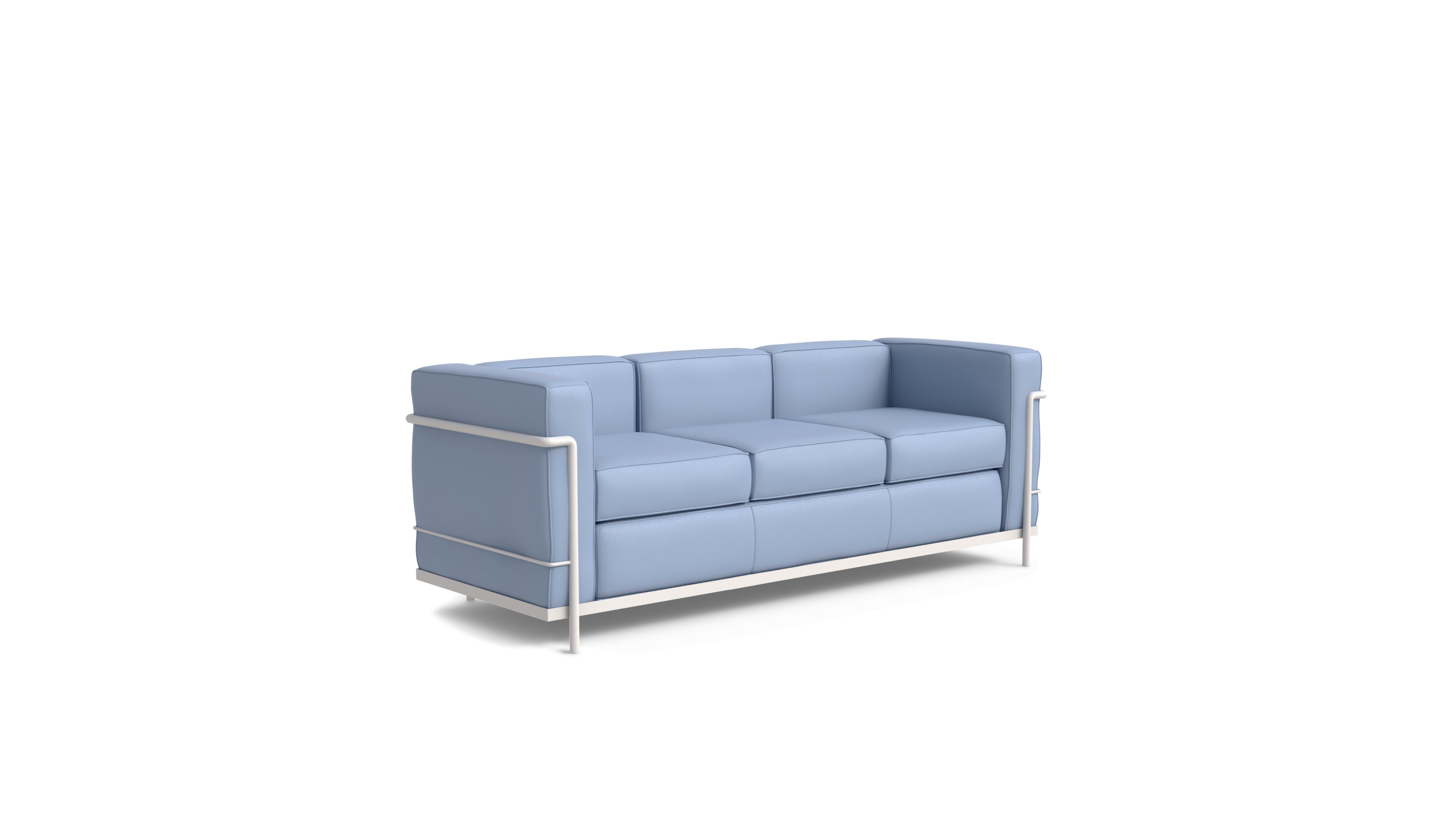 Le Corbusier LC2 Sofa Three-Seater in The USA and Canada - Front Angle 2